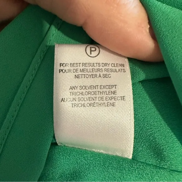 $185 Halston Heritage Women's Green Ruffle Cold-Shoulder High-Low Dress Size M