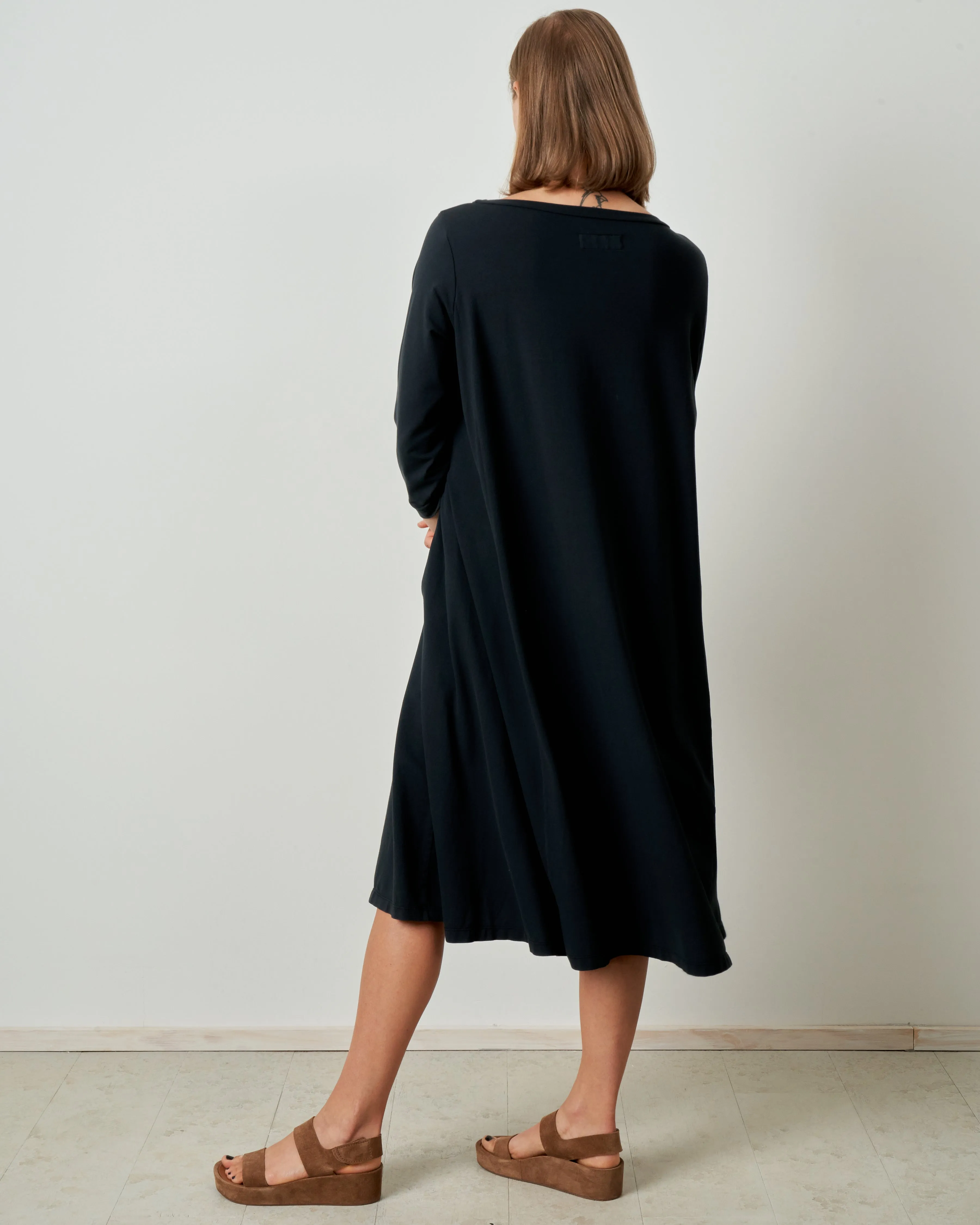 abito tomeo dress - smoke