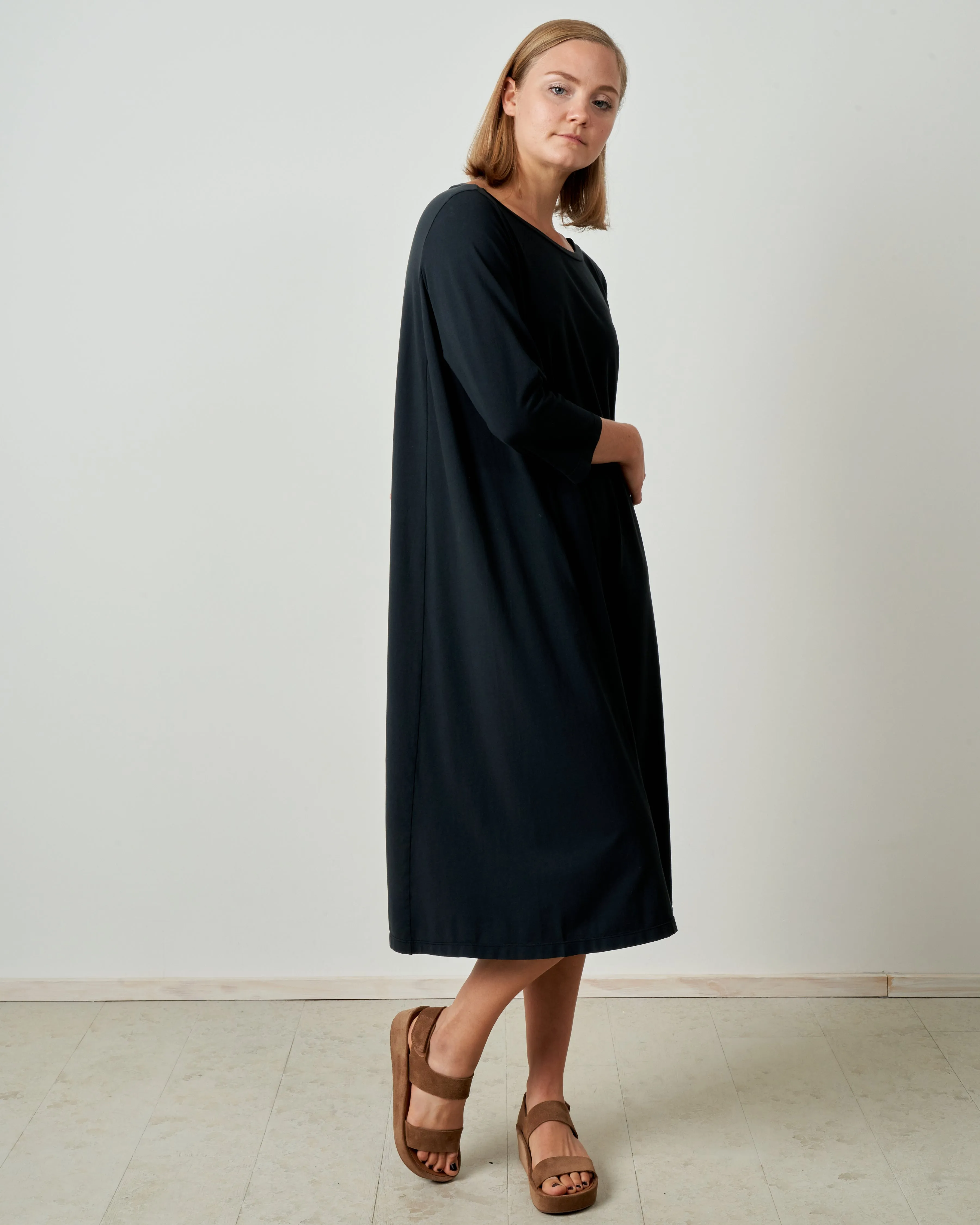 abito tomeo dress - smoke