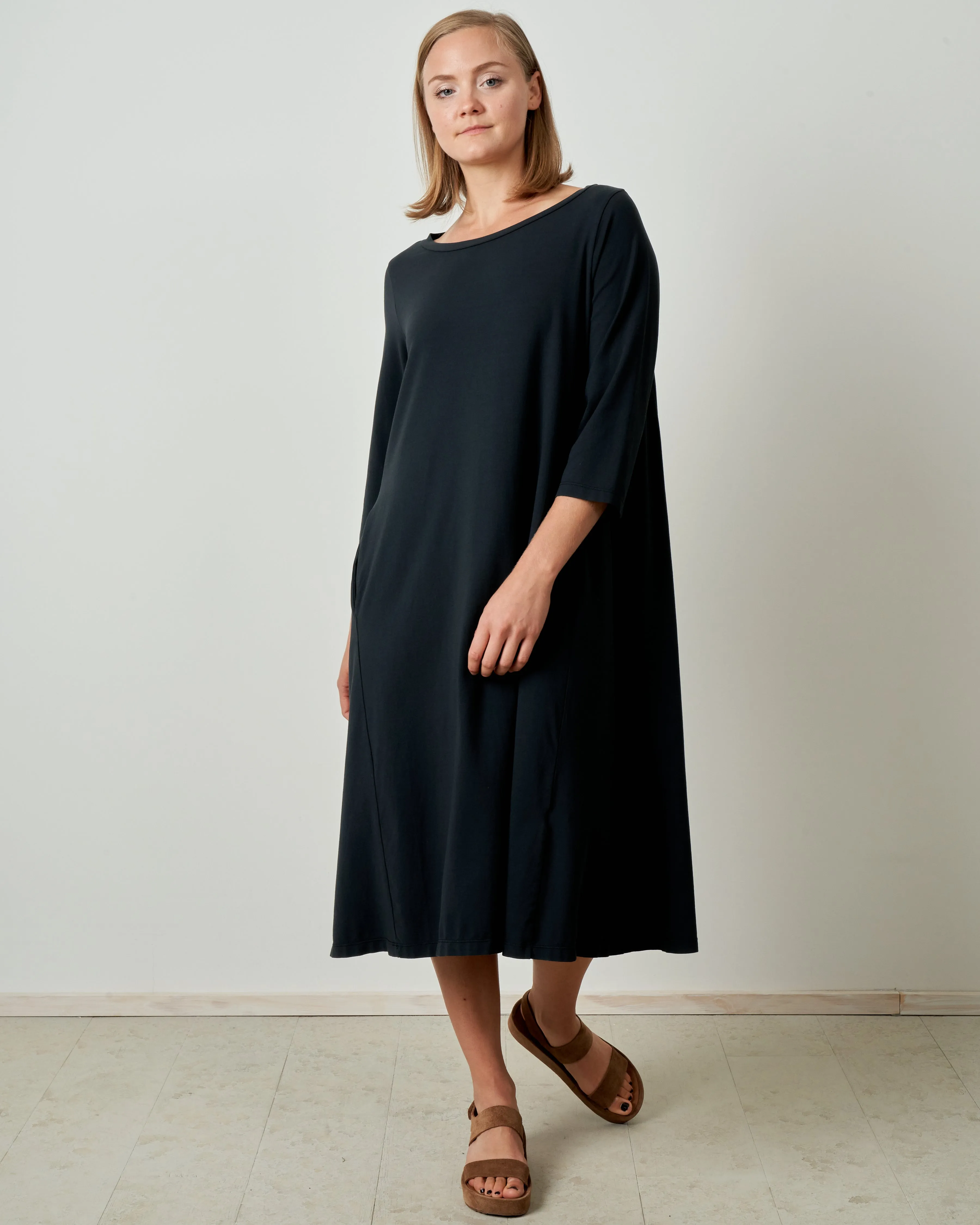 abito tomeo dress - smoke