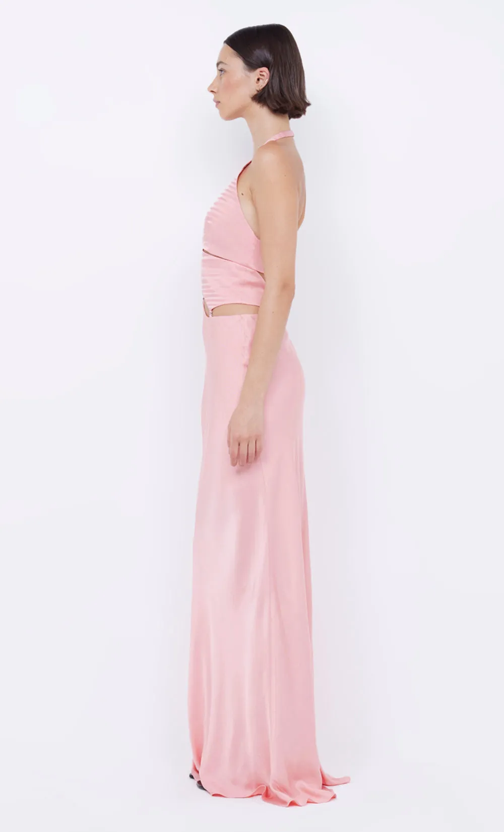 ALABAMA HALTER DRESS - PINK SHERBET