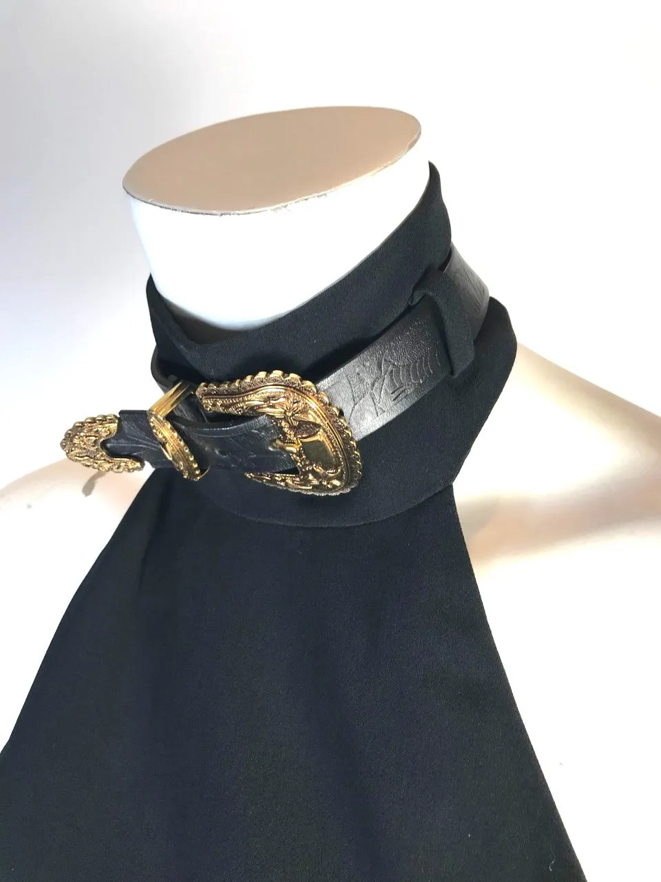 ALEXANDER MCQUEEN Buckle Halter Dress