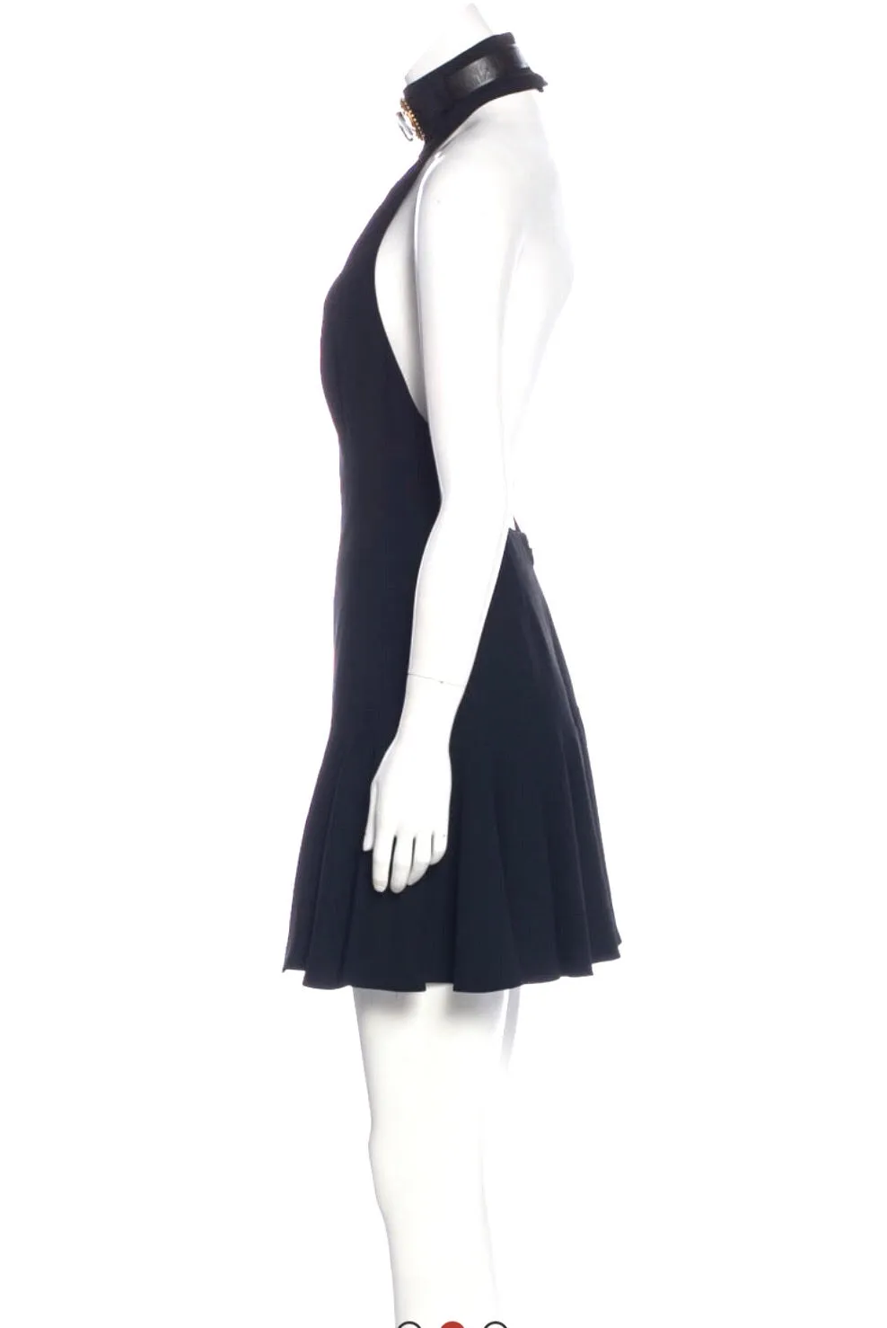 ALEXANDER MCQUEEN Buckle Halter Dress