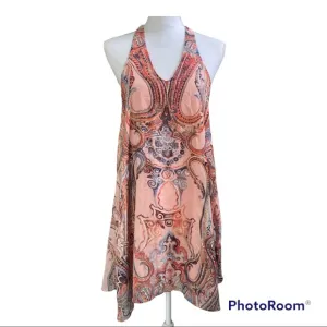 Altar’d State Pink Blush Halter Dress Medium NWT Boho