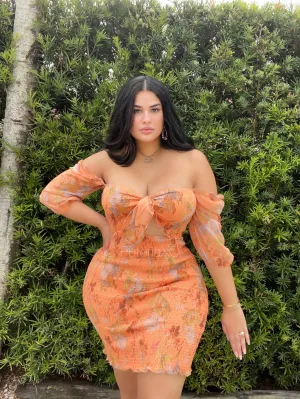 Amor Propio Dress - Orange Floral
