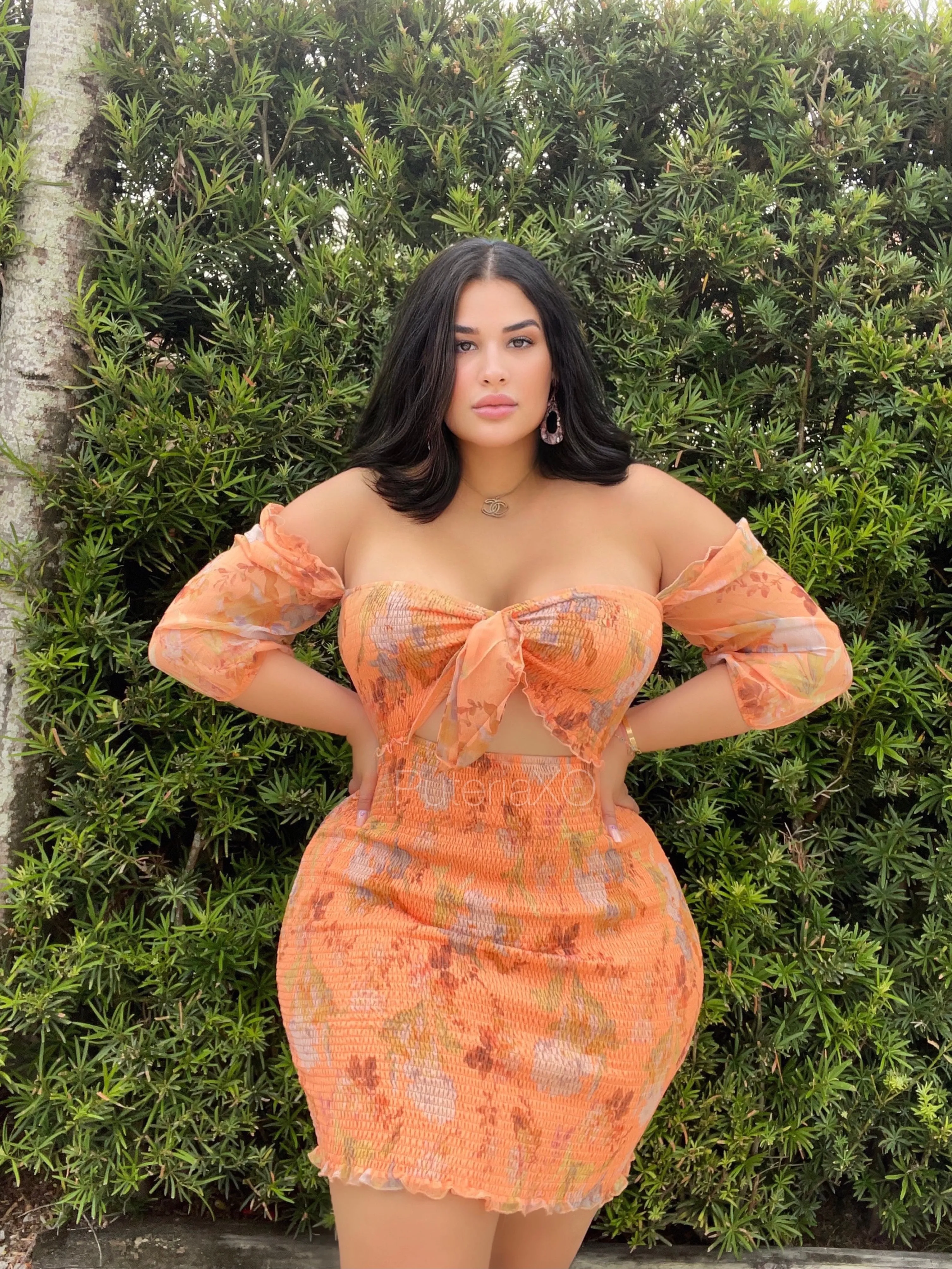 Amor Propio Dress - Orange Floral