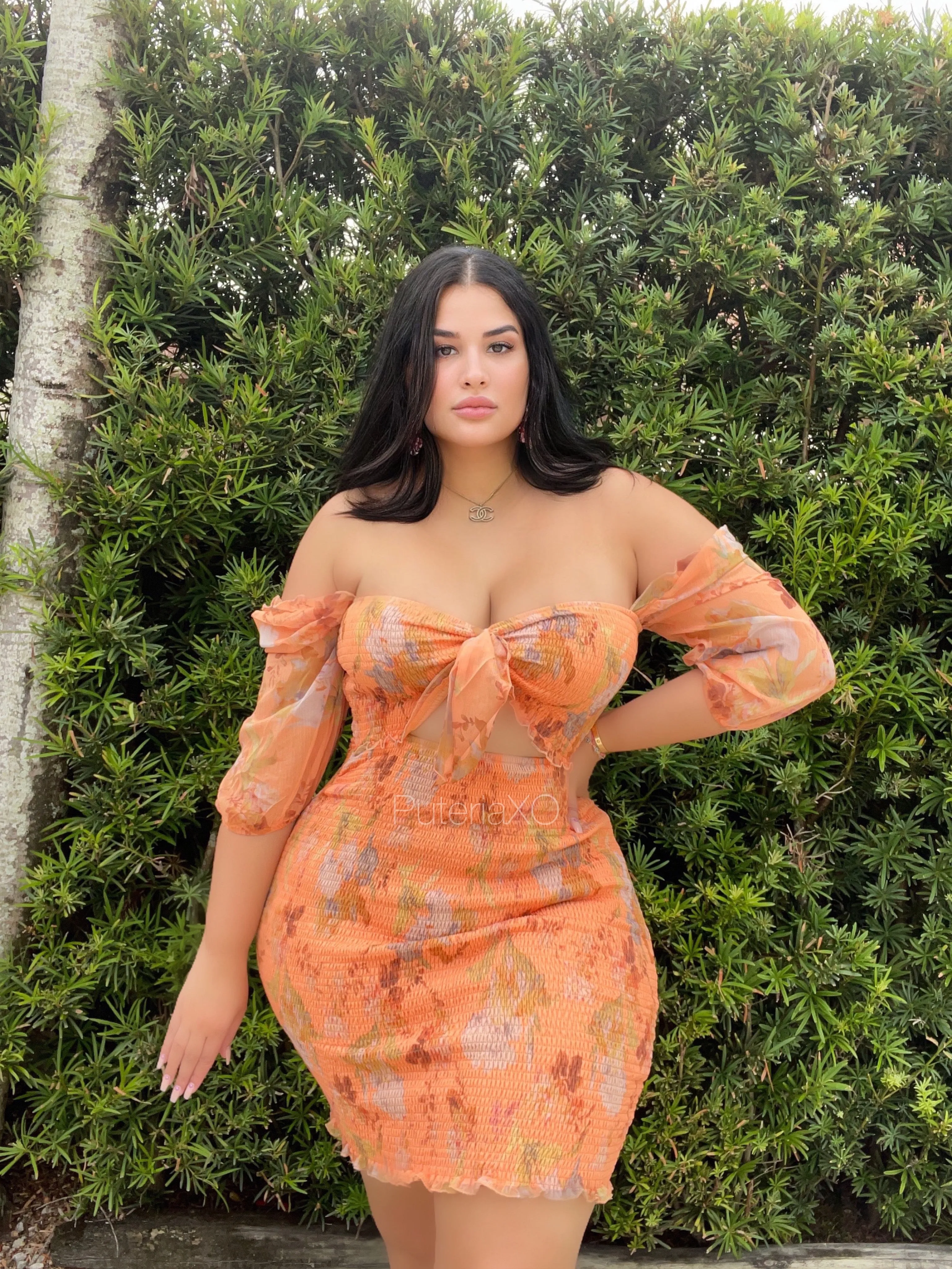 Amor Propio Dress - Orange Floral