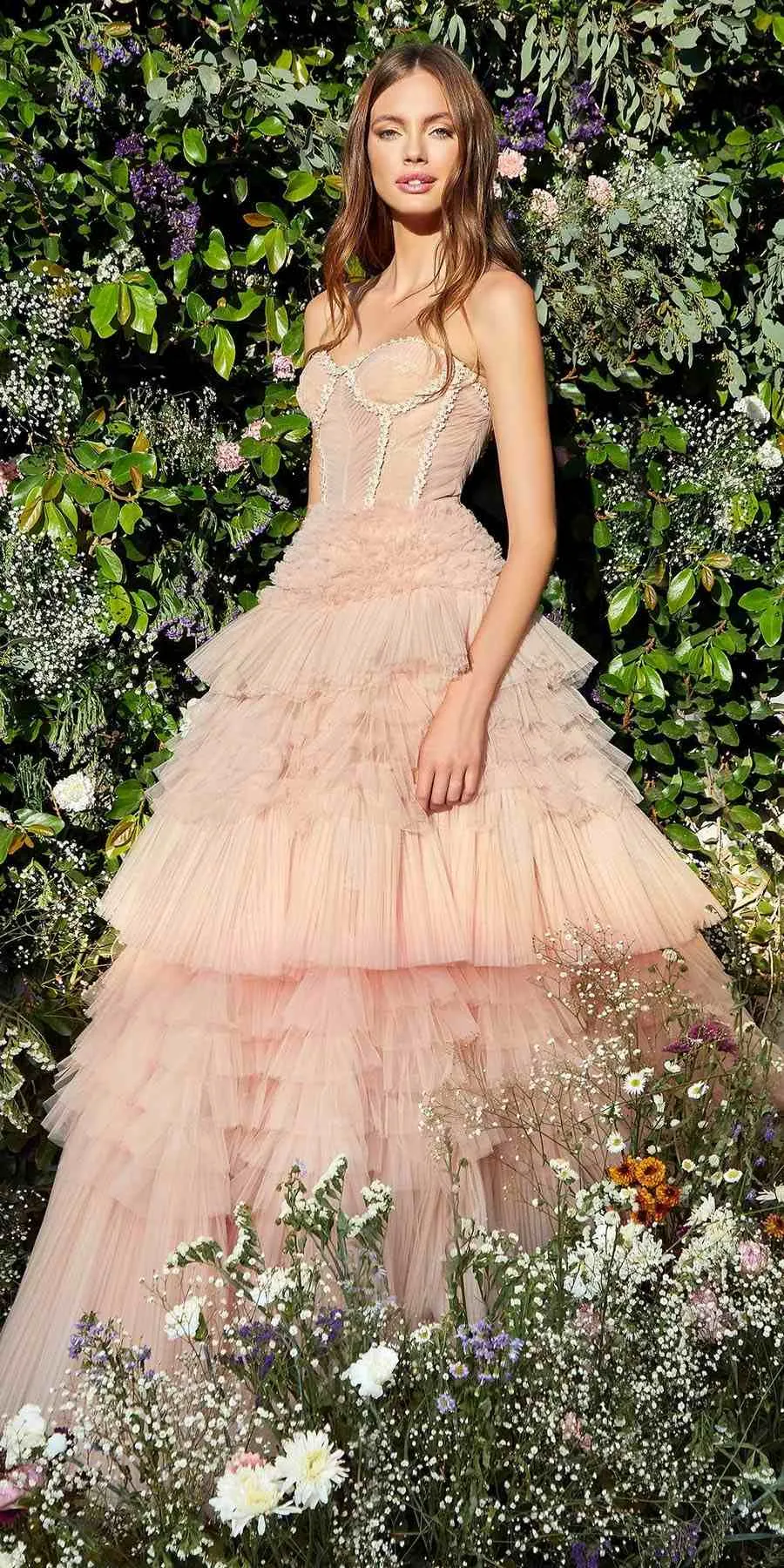 Andrea & Leo A1017 Corset Princessa Tulle Ruffle Ball Gown