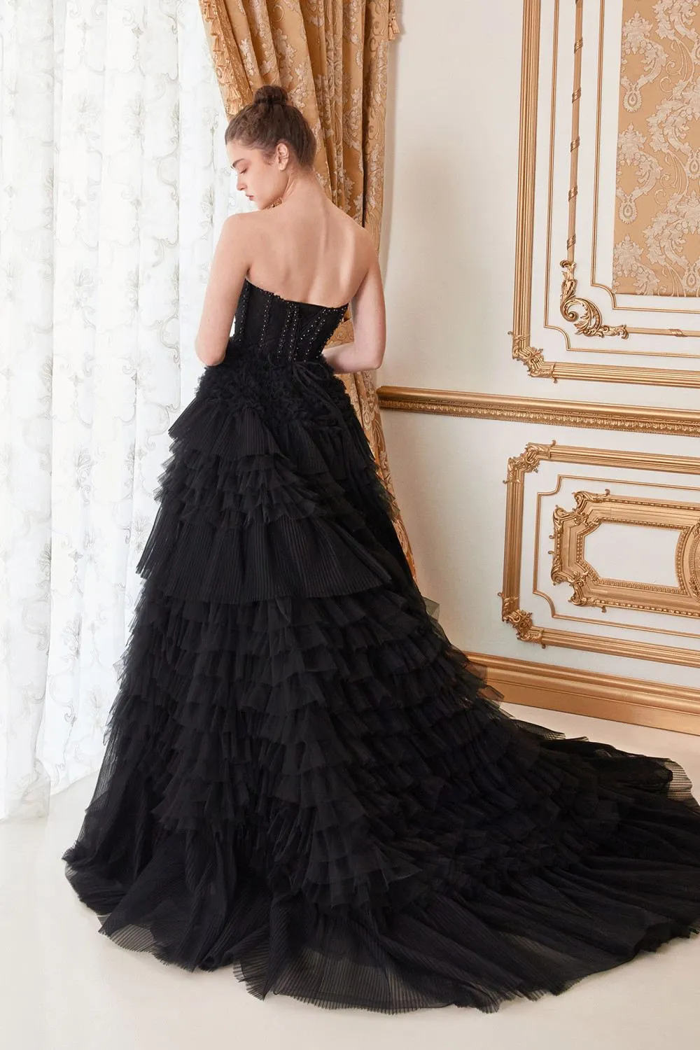 Andrea & Leo A1017 Corset Princessa Tulle Ruffle Ball Gown