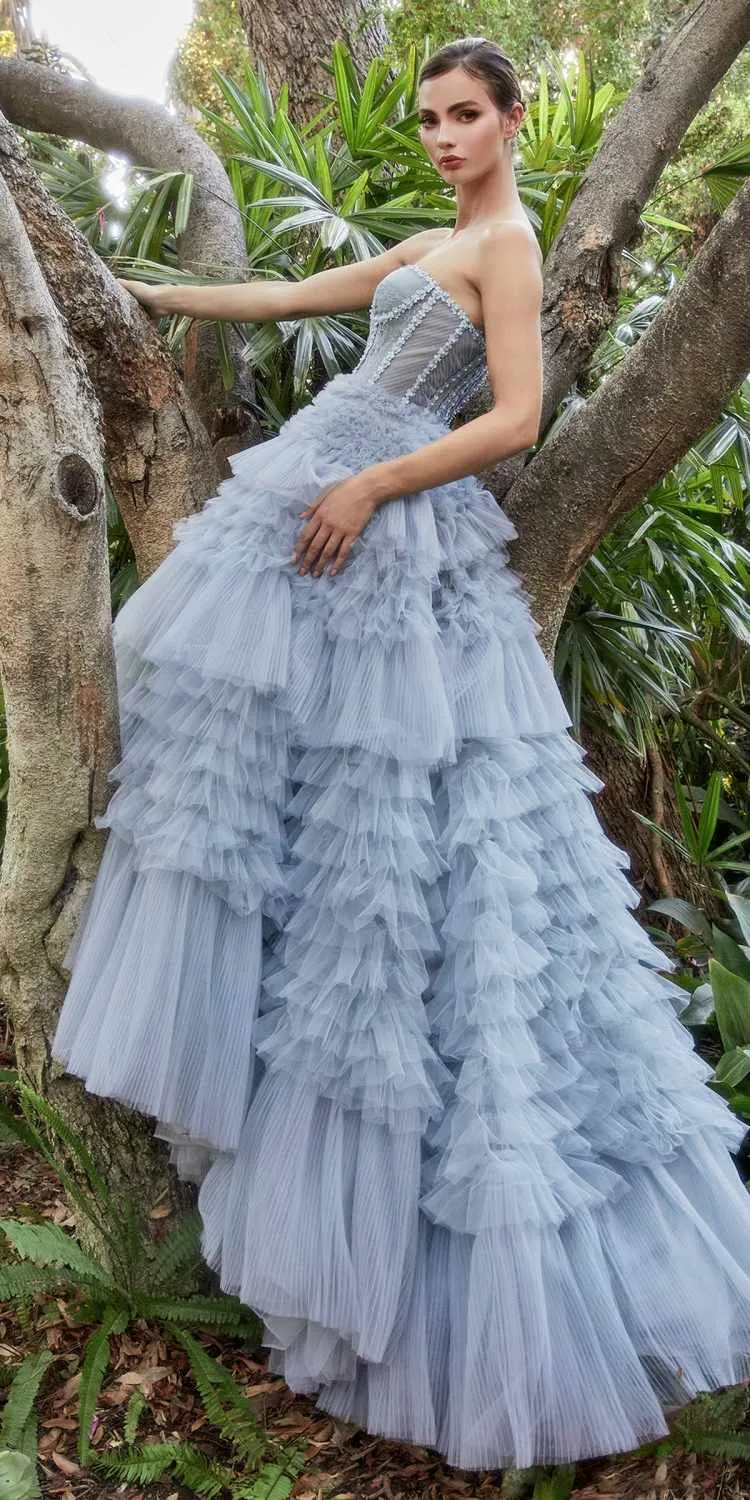Andrea & Leo A1017 Corset Princessa Tulle Ruffle Ball Gown