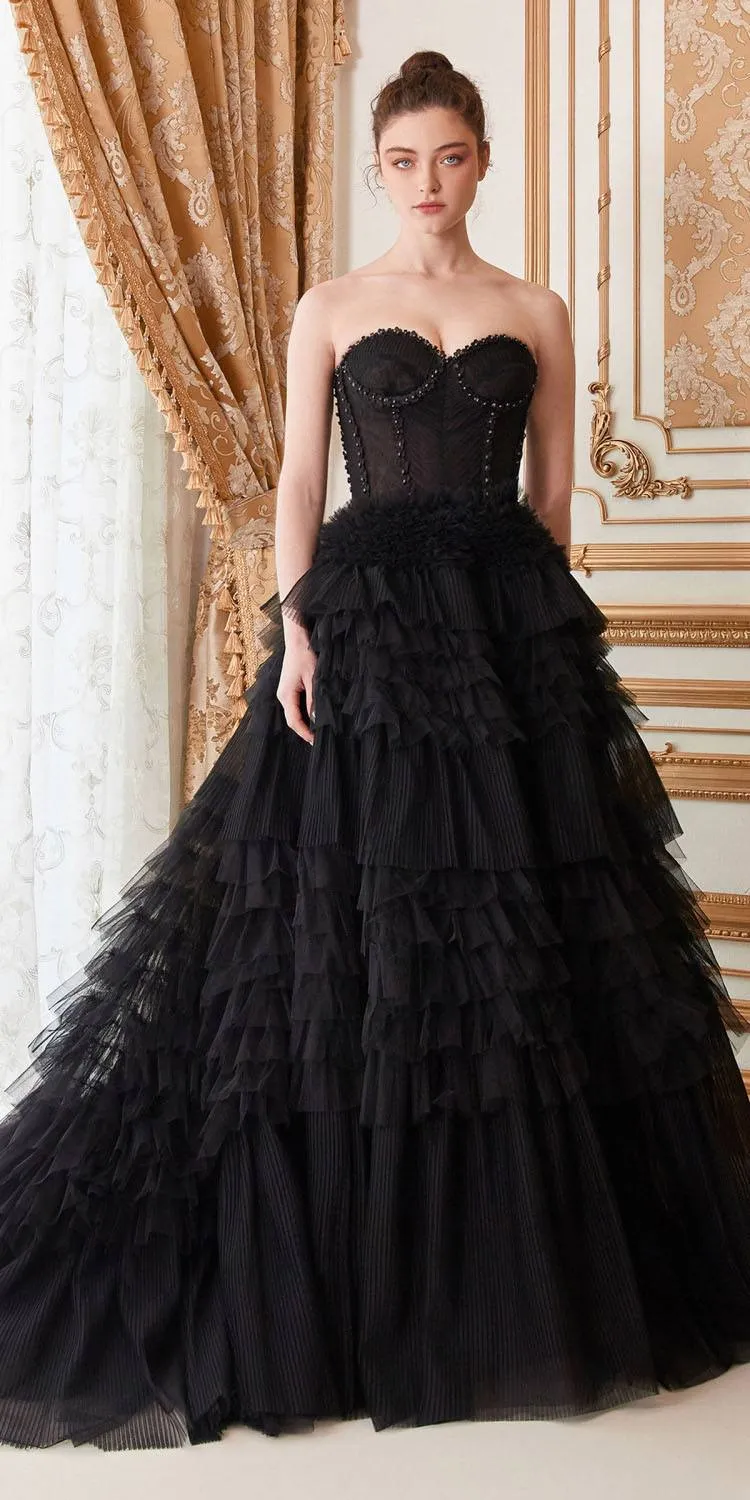 Andrea & Leo A1017 Corset Princessa Tulle Ruffle Ball Gown