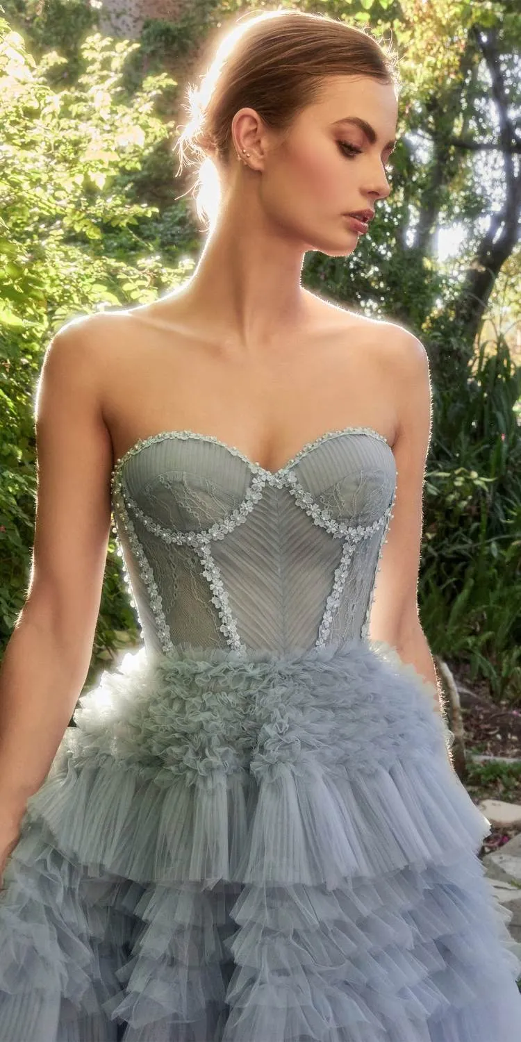 Andrea & Leo A1017 Corset Princessa Tulle Ruffle Ball Gown