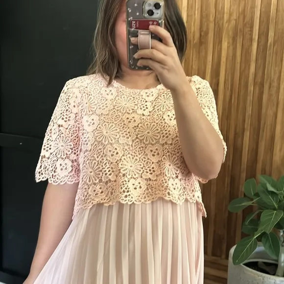 Anthropologie x Moulinette Souers Adanne Lace Shift Dress. M