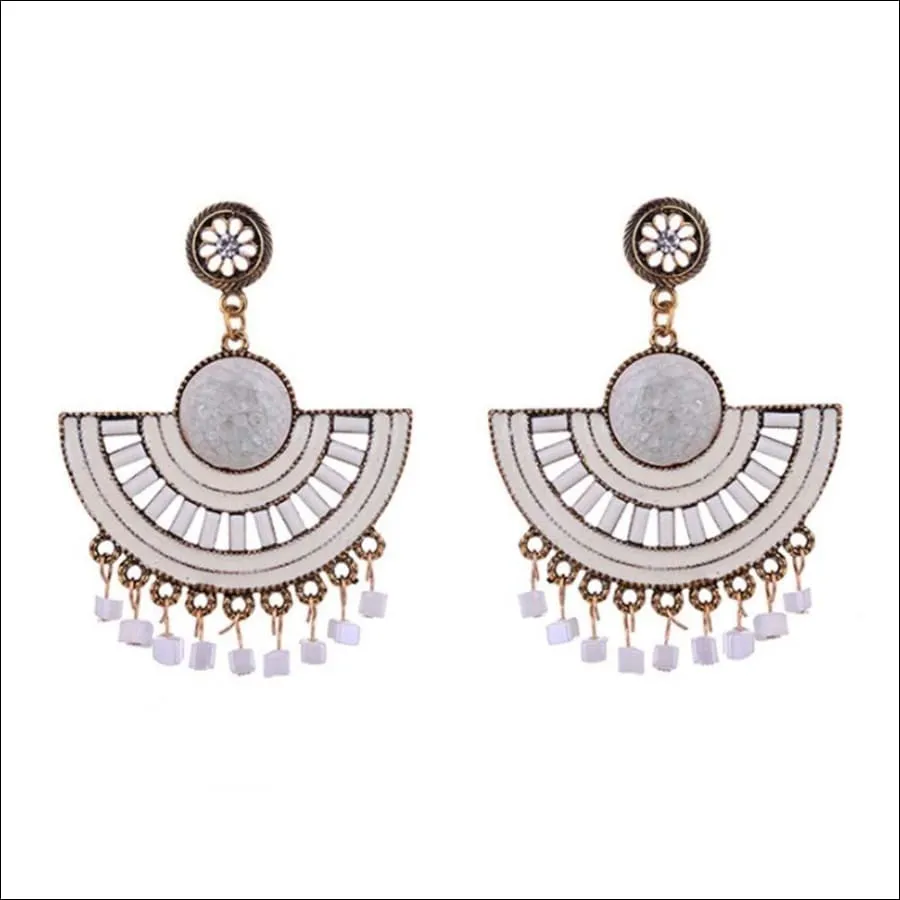 Azora Yellow Dangler Earrings