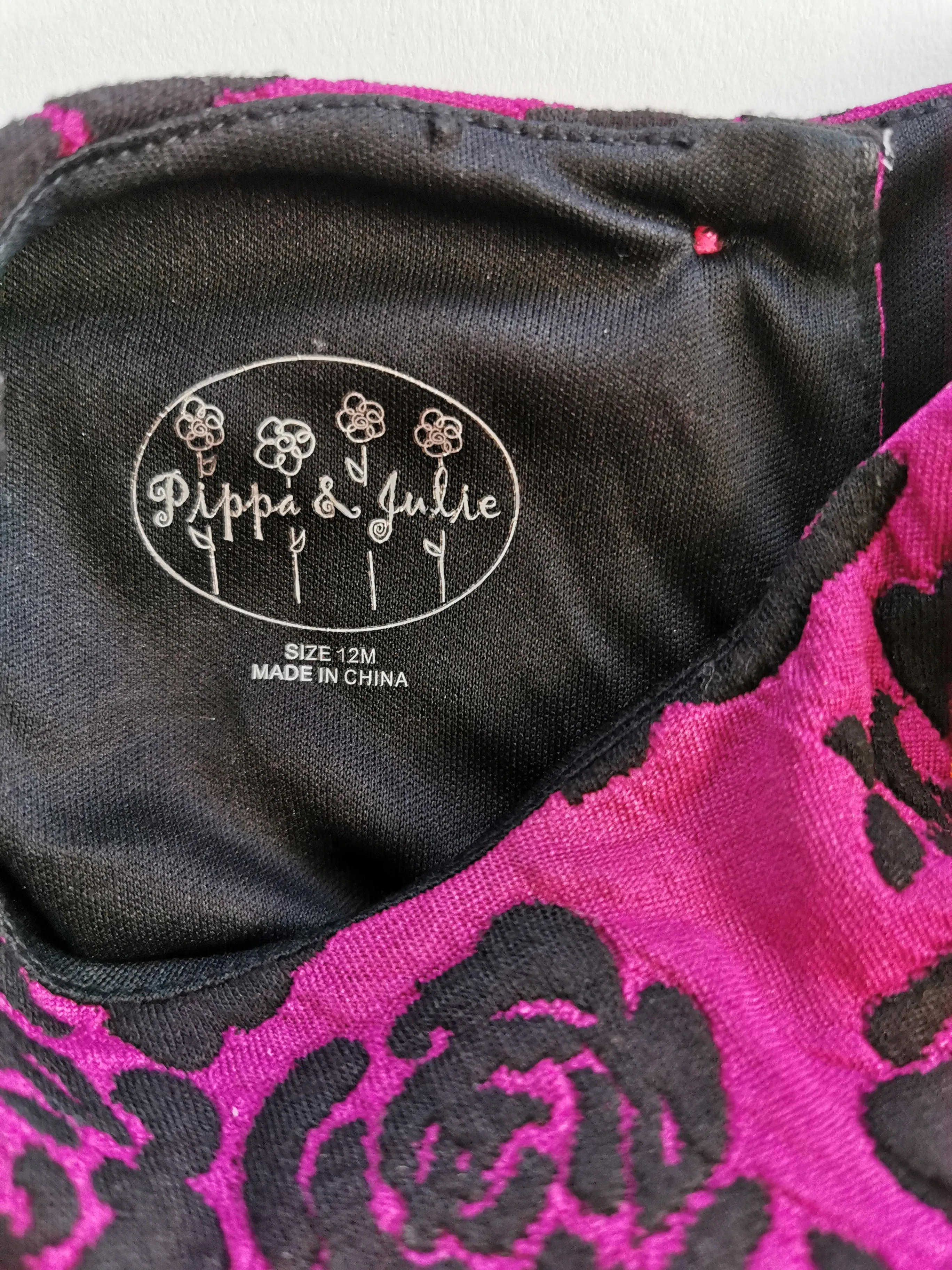 BABY GIRL SIZE 12 MONTHS - PIPPA & JULIE, Special Occasion Floral Dress EUC B38