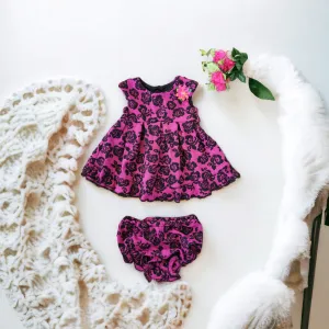 BABY GIRL SIZE 12 MONTHS - PIPPA & JULIE, Special Occasion Floral Dress EUC B38