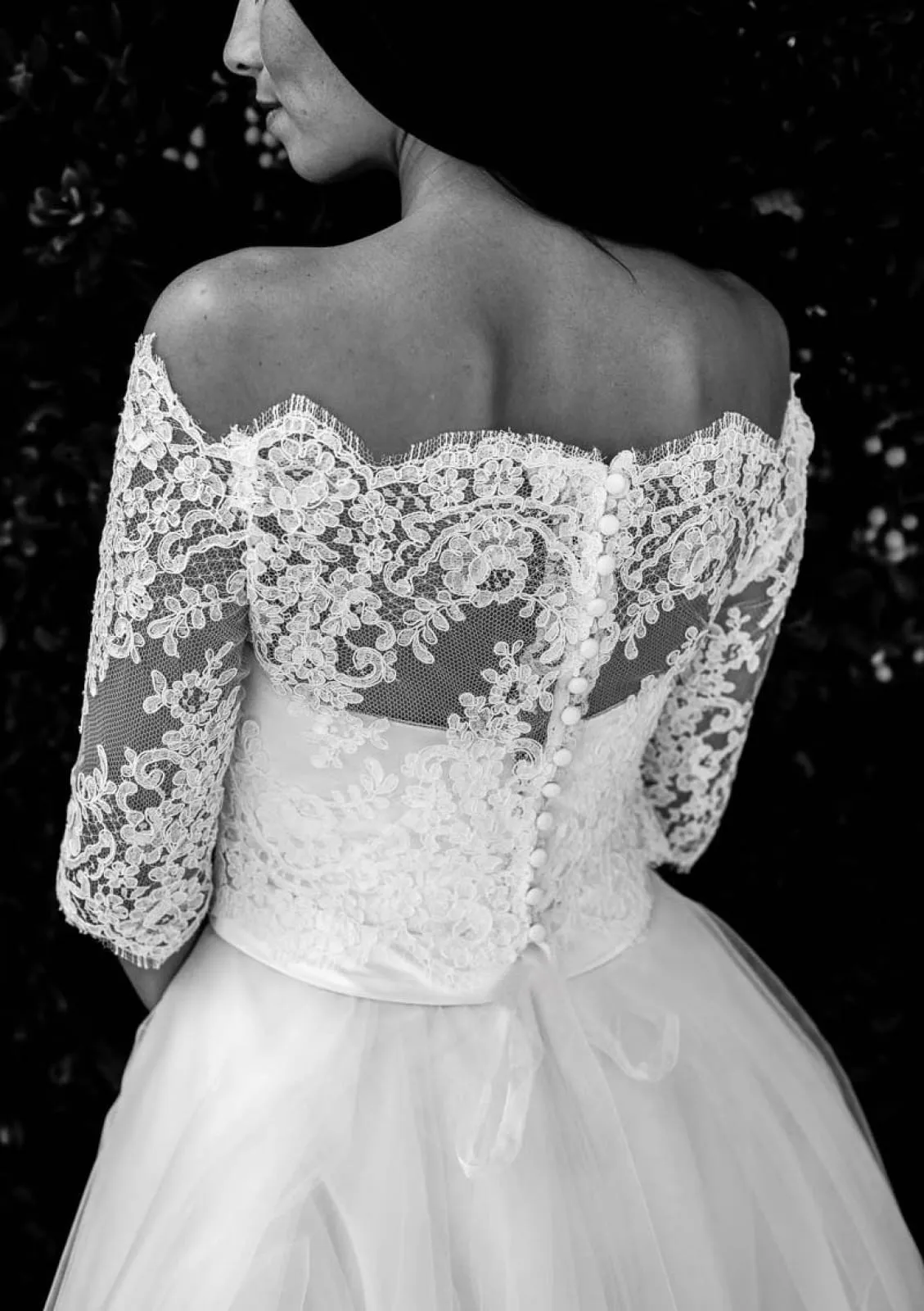 Ball Gown Off Shoulder Ankle Length Lace Tulle Wedding Dress, Pleats