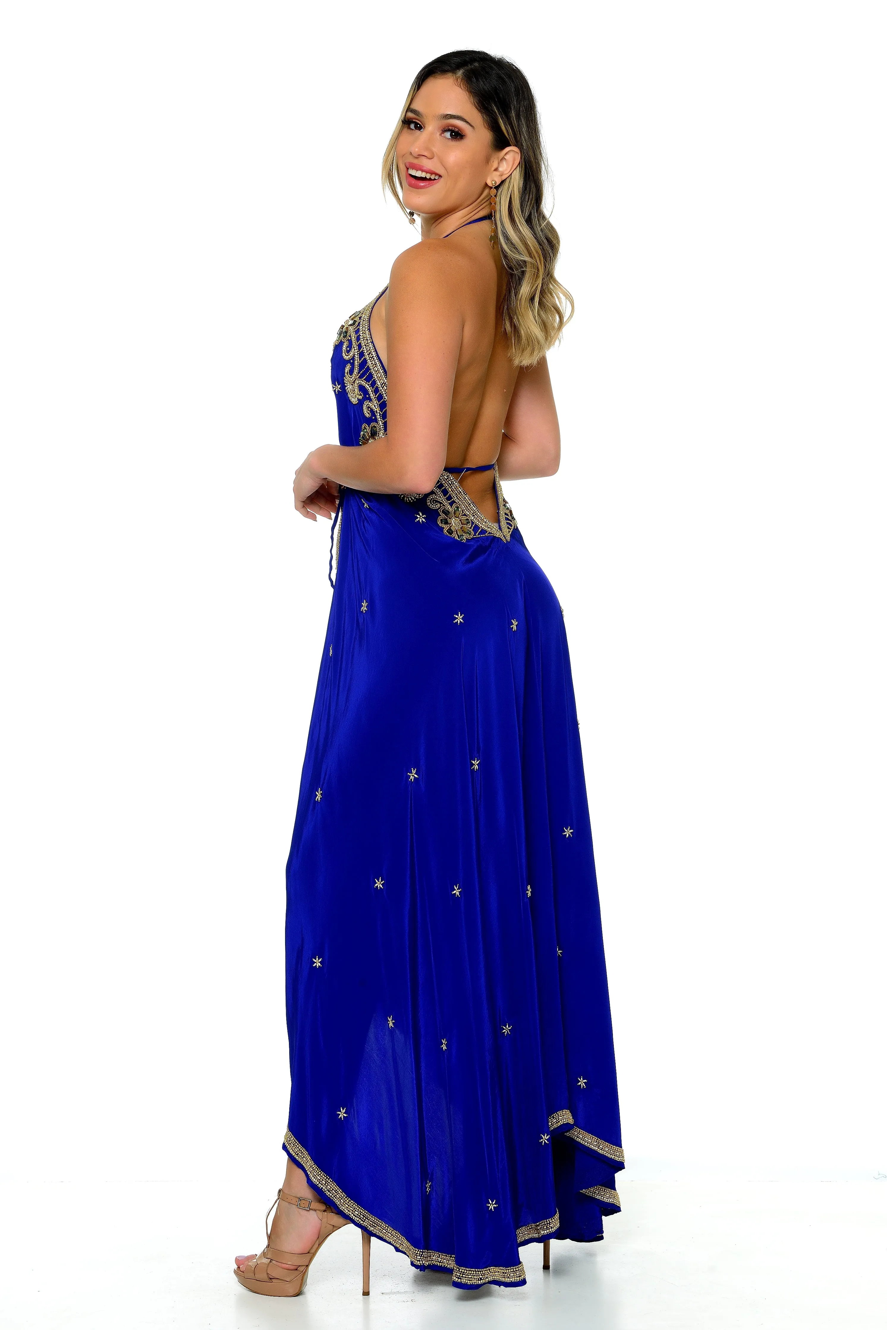 Belarie Beaded Scarf Dress