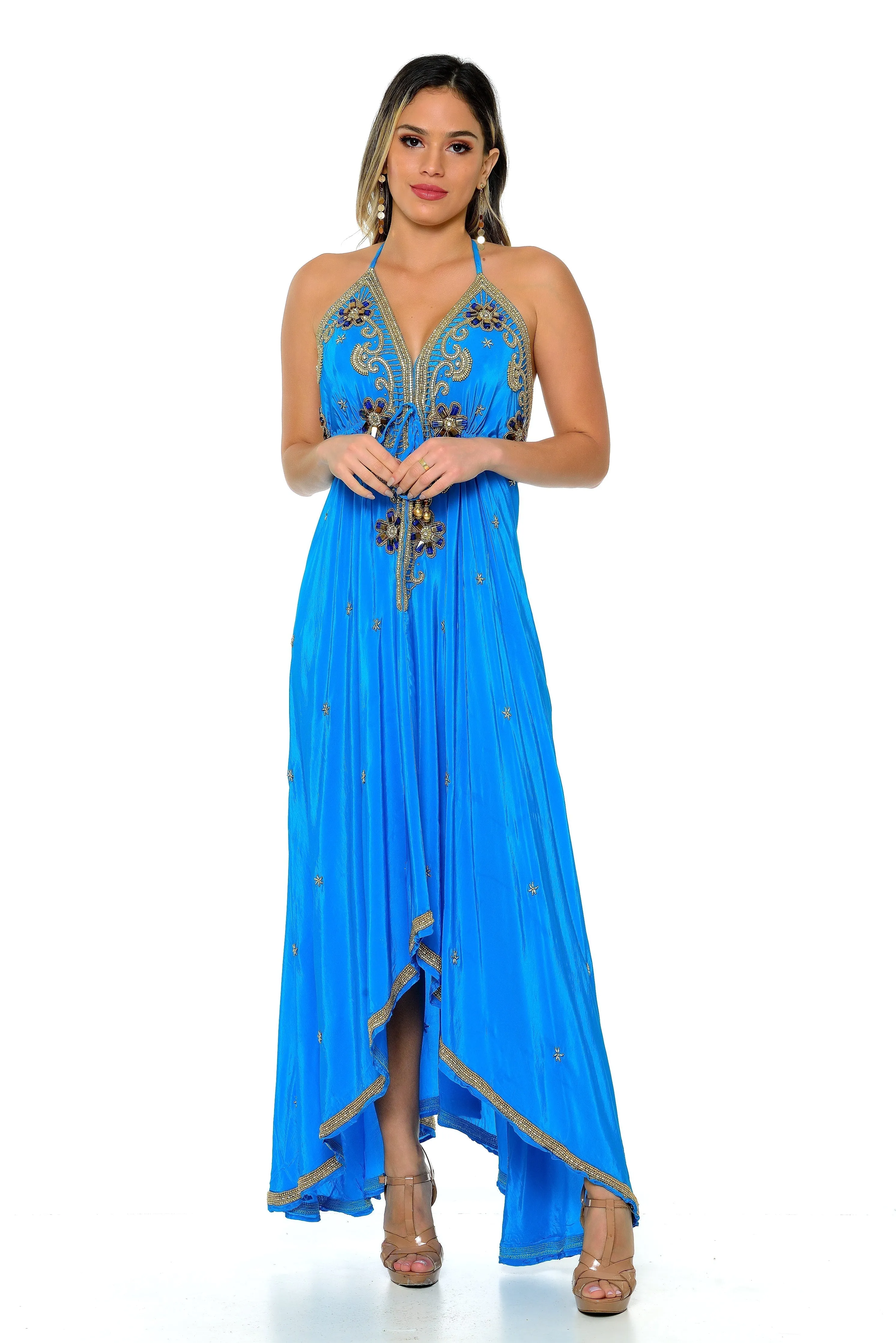 Belarie Beaded Scarf Dress