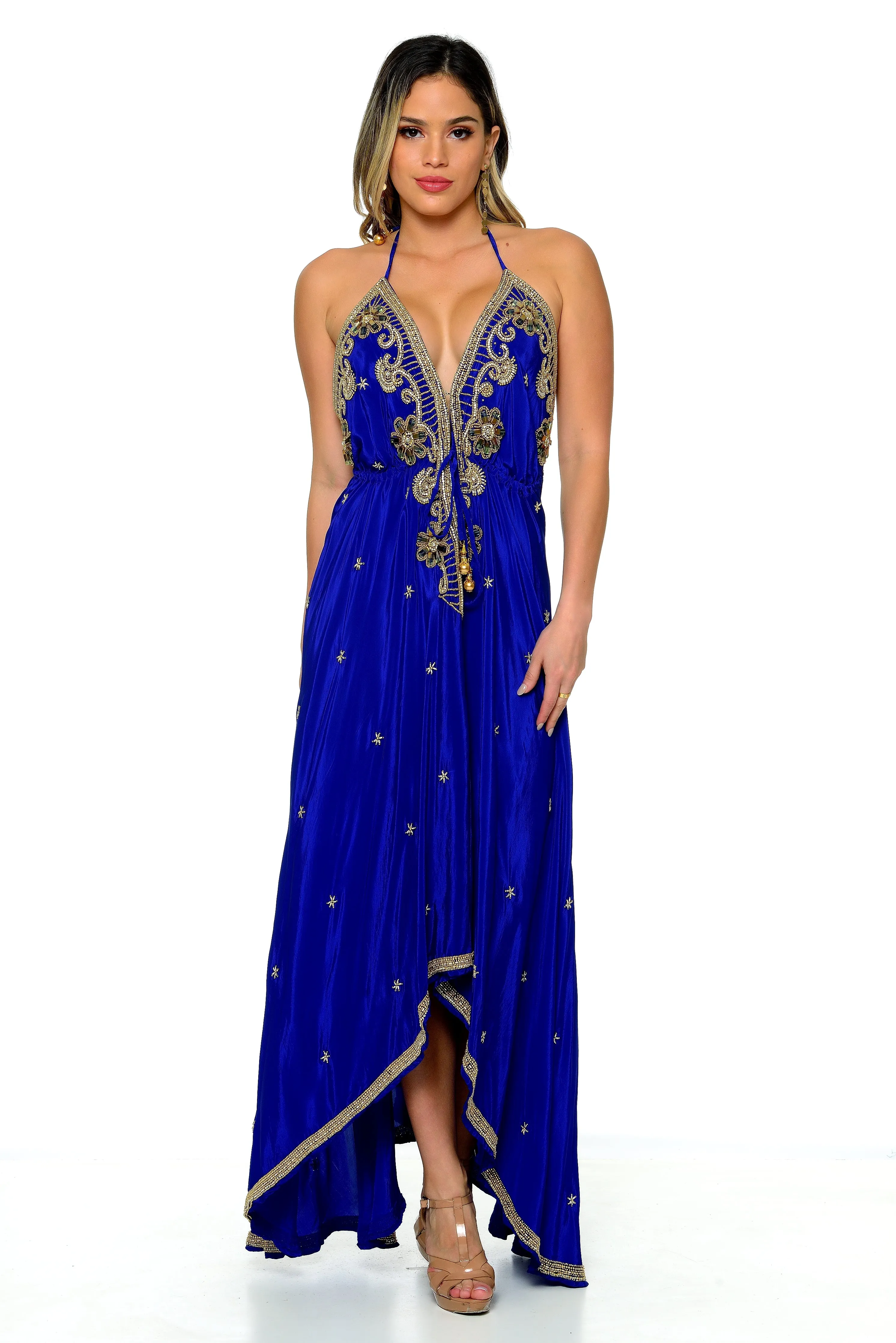 Belarie Beaded Scarf Dress