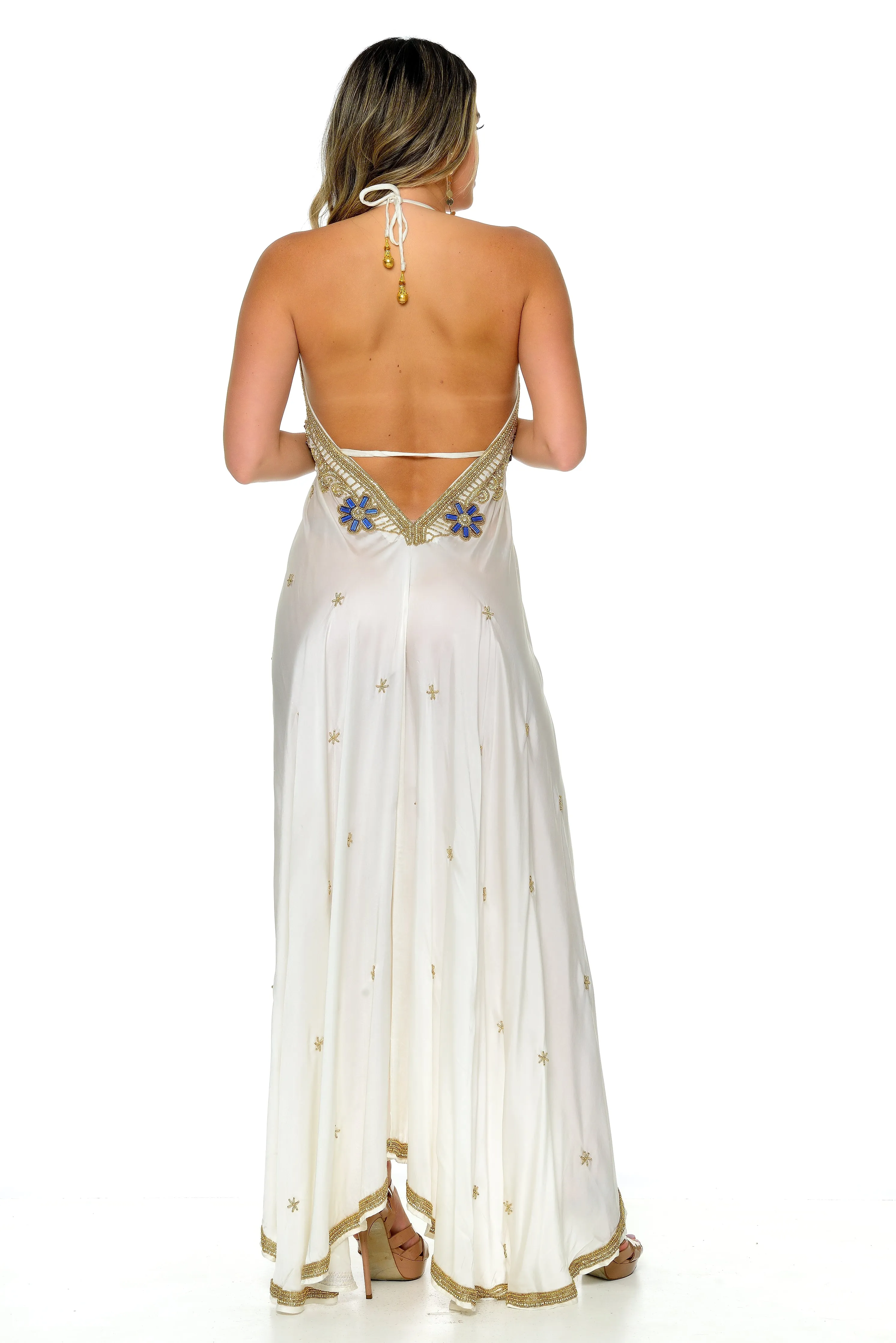 Belarie Beaded Scarf Dress