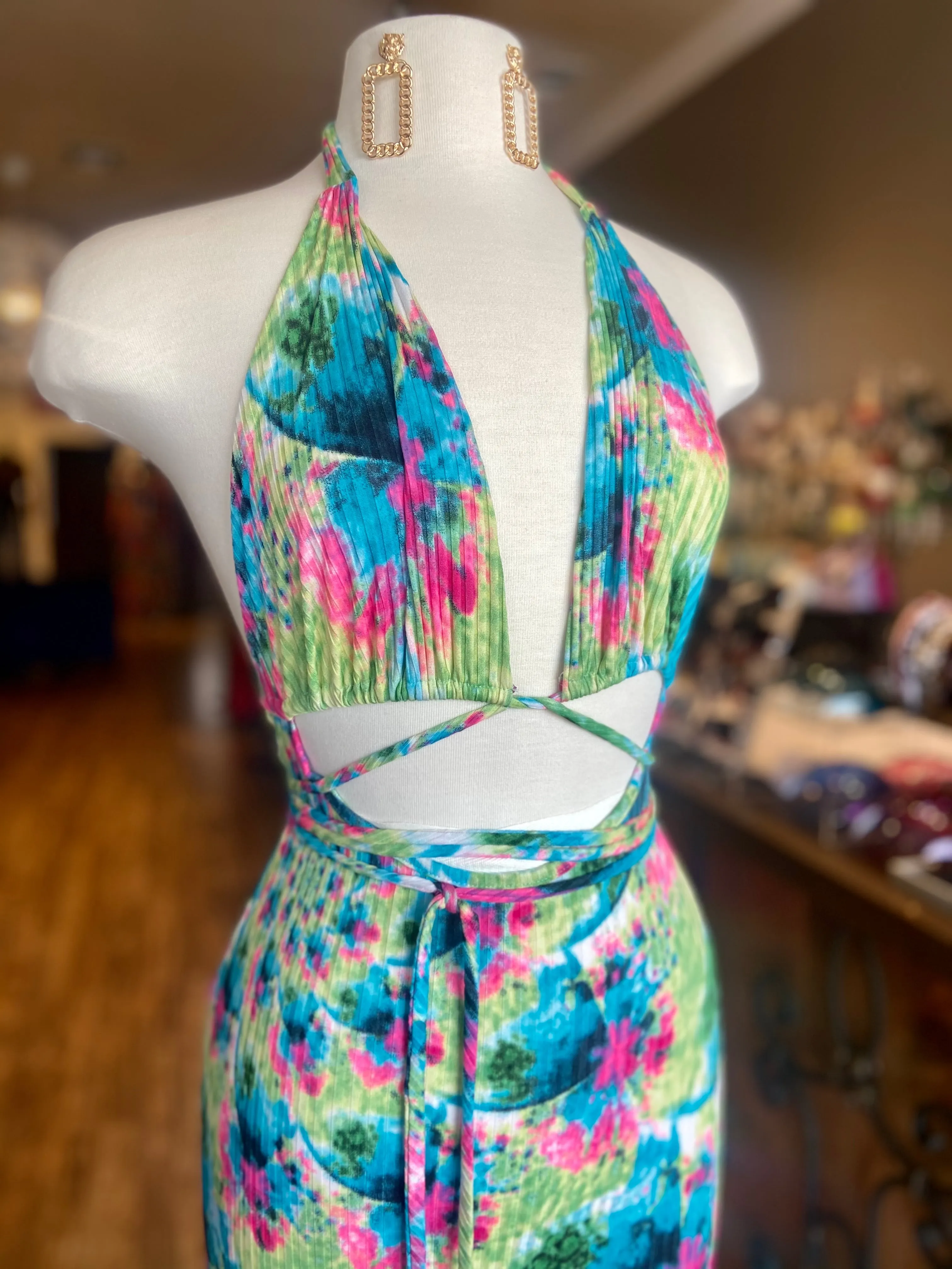 Bikini Top Halter Neck Dress