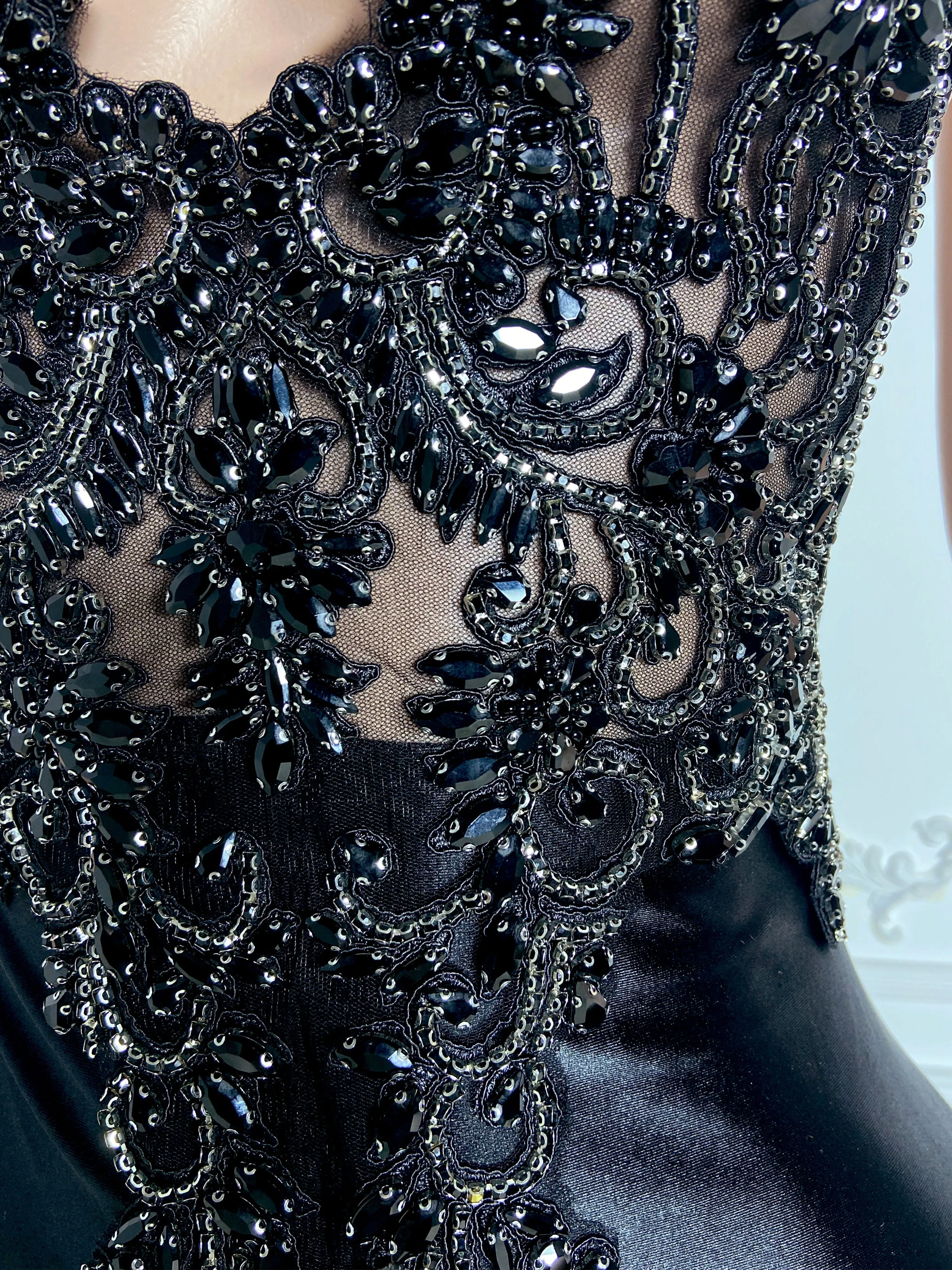 Black Backless Elegance Gowns