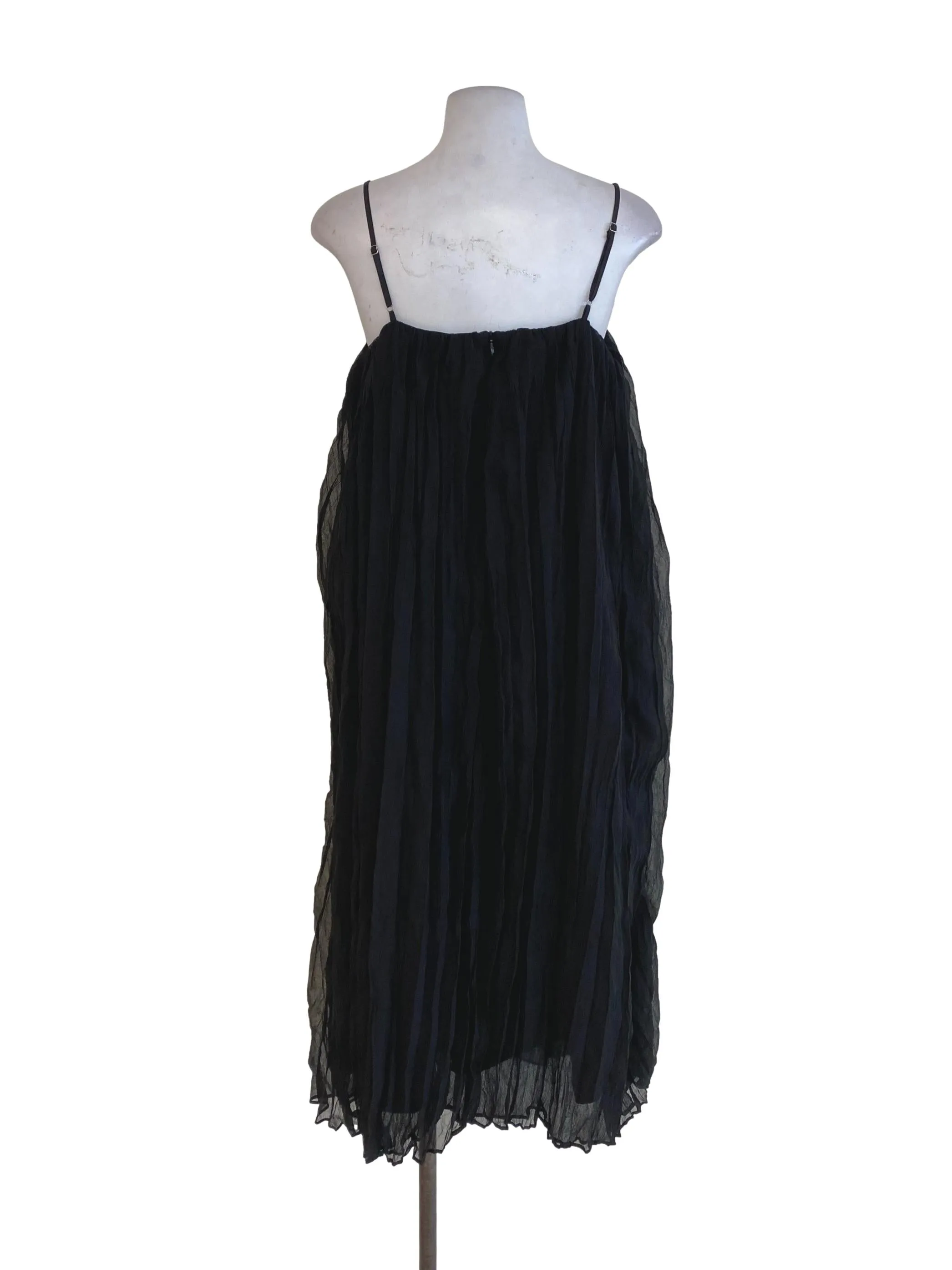 Black Pleated Dress