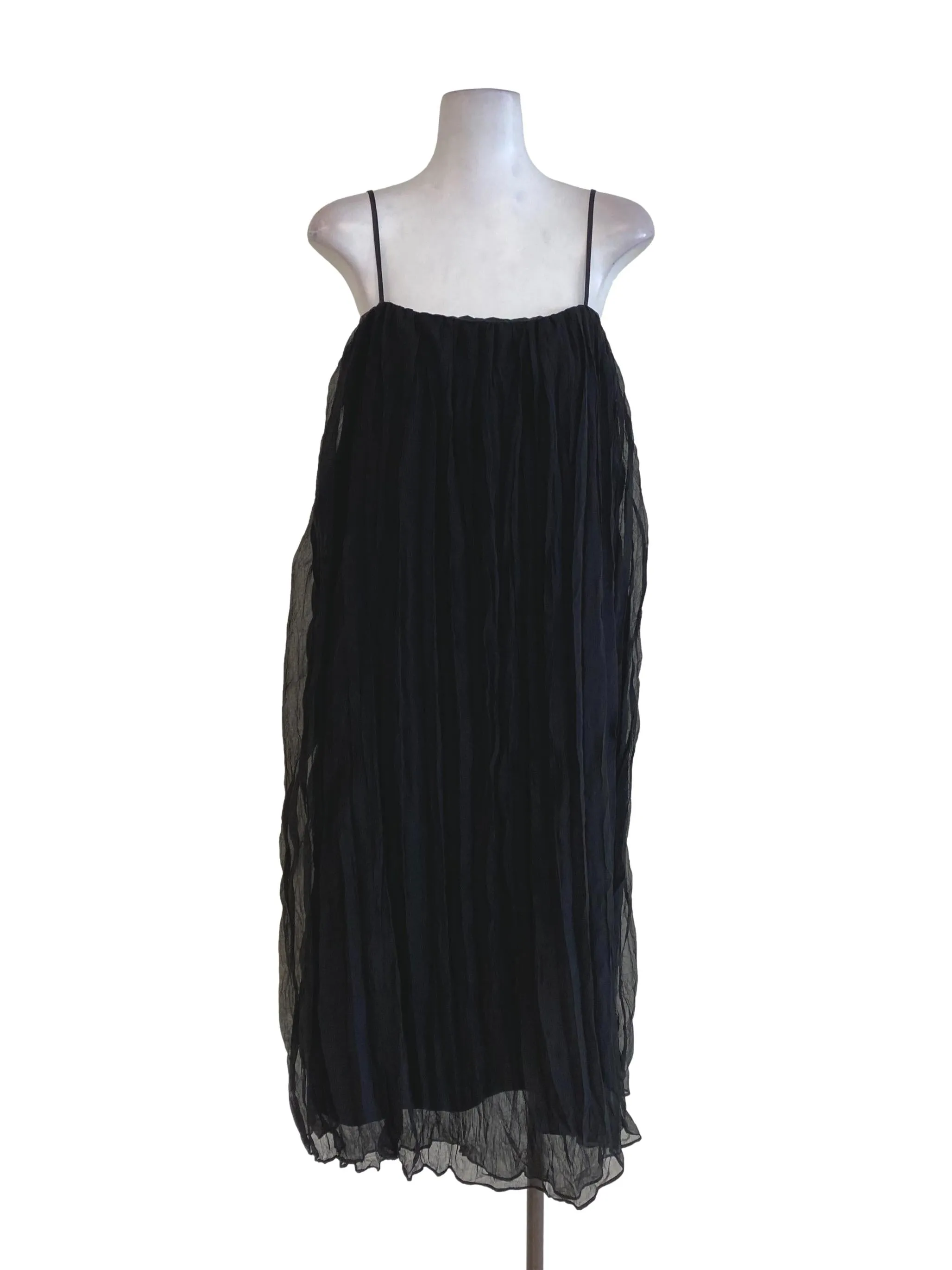 Black Pleated Dress
