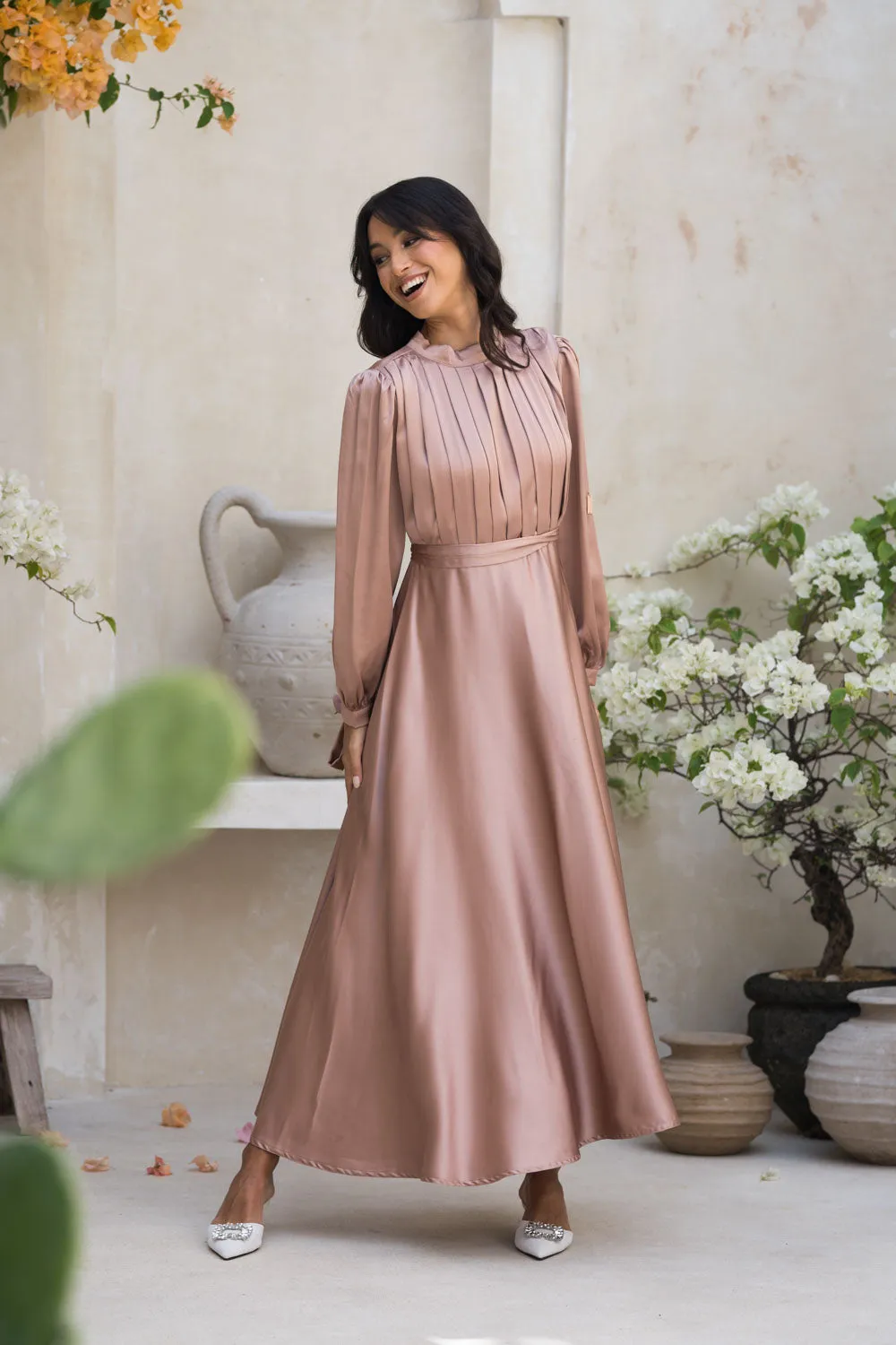 Blushing petal dress