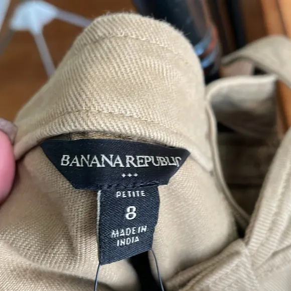 BNWT banana Republic, sweetheart, neckline tan denim dress