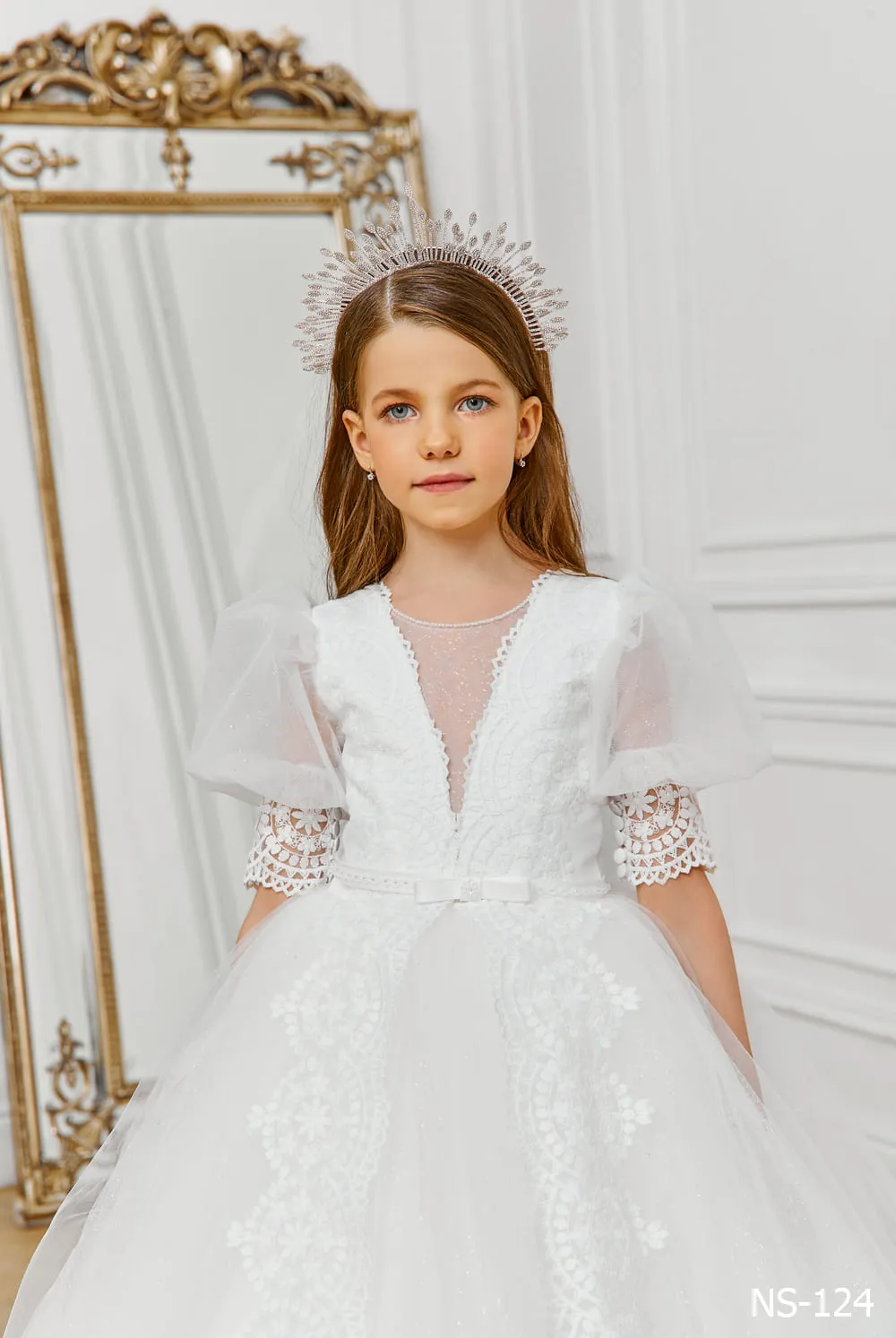 Boho Junior Bridesmaids Dress for Girl