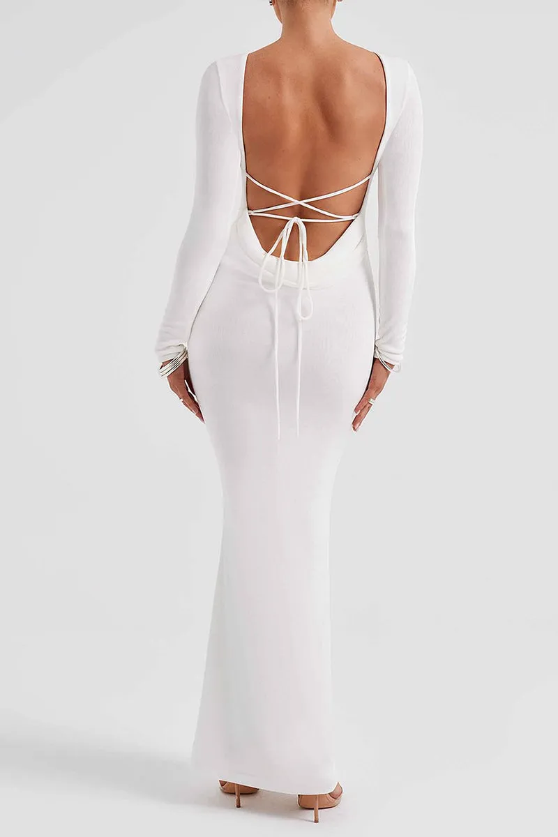 BR3211 Long Sleeve Fistail Dress