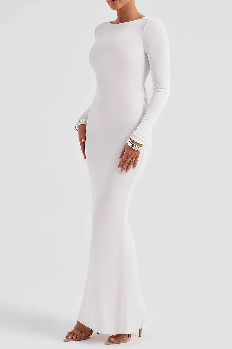 BR3211 Long Sleeve Fistail Dress