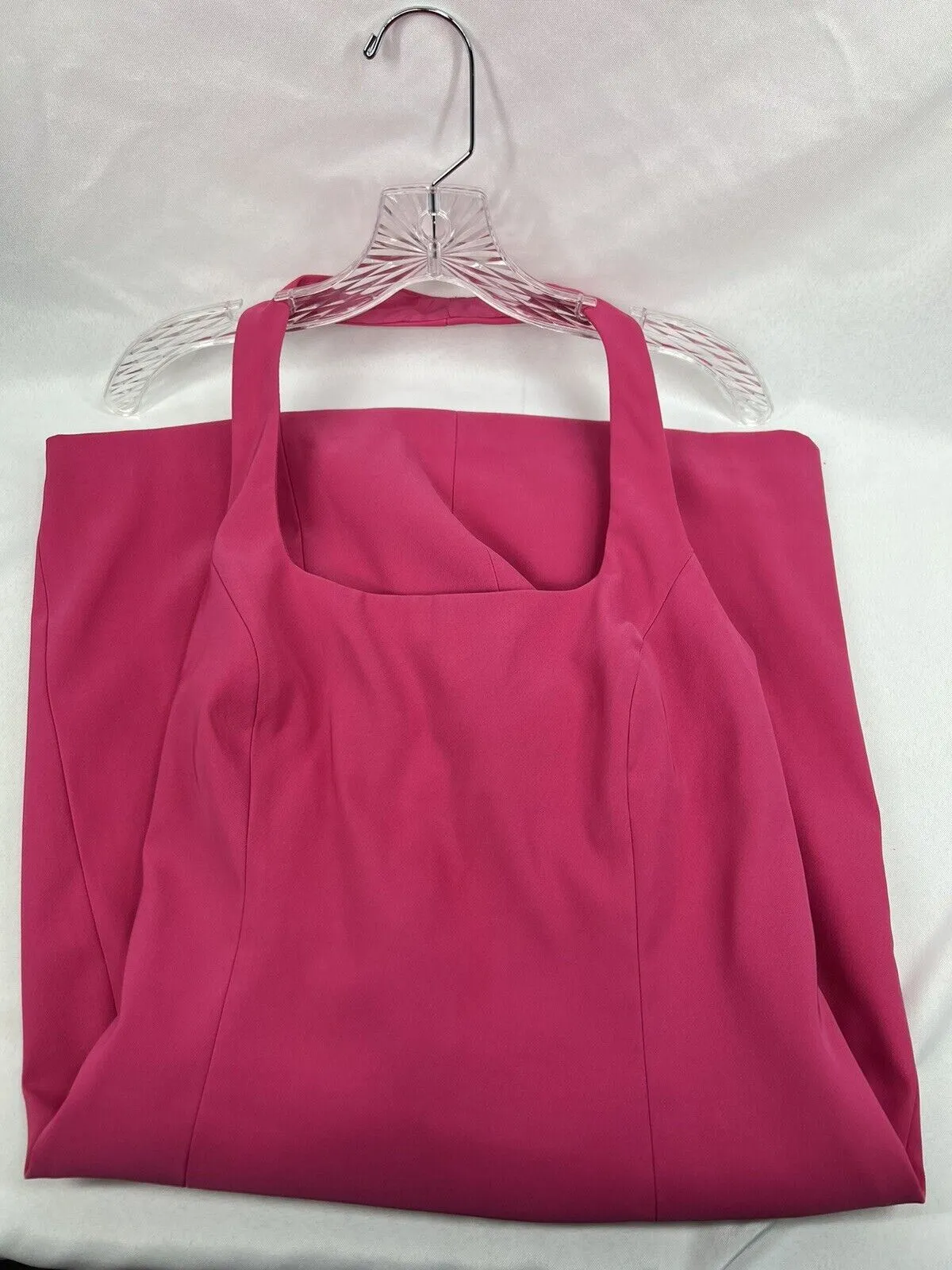 Cache Sz 10 PINK HOT Halter & Mini Dress Slit Club Evening Comfy