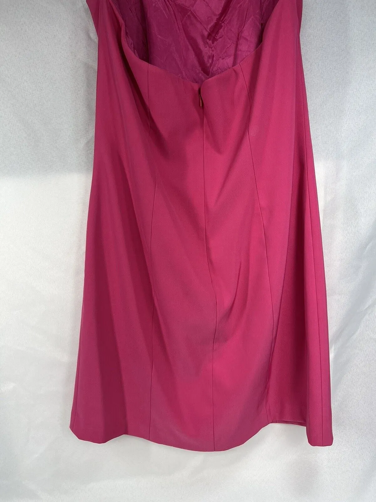 Cache Sz 10 PINK HOT Halter & Mini Dress Slit Club Evening Comfy