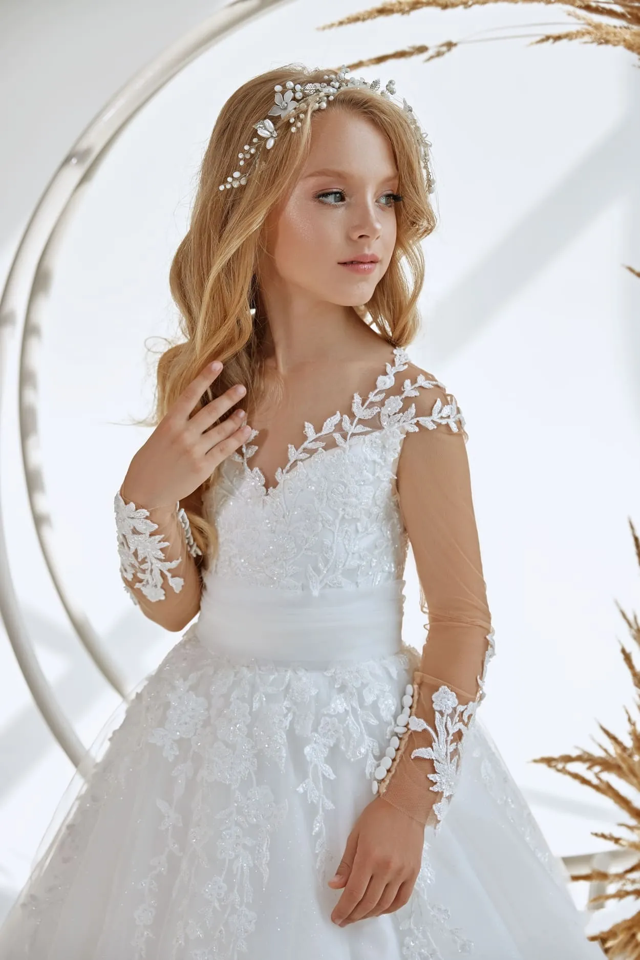 Christina-Long-Sleeved First Communion Dress