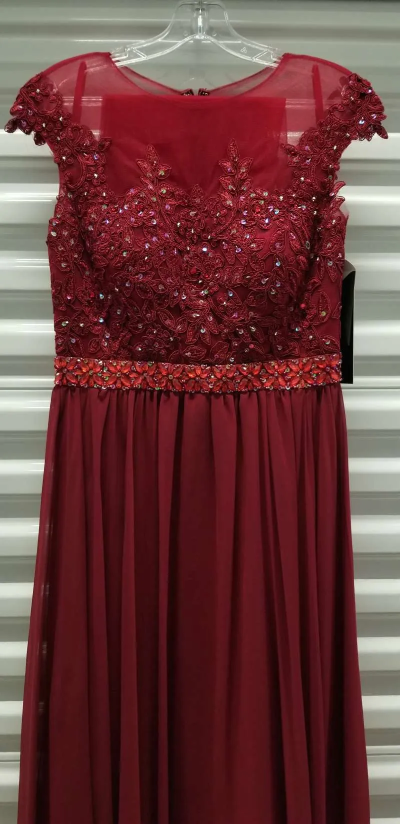 CLEARANCE - Cinderella Divine UJ0011 Cap Sleeved Long Dress (Size S)