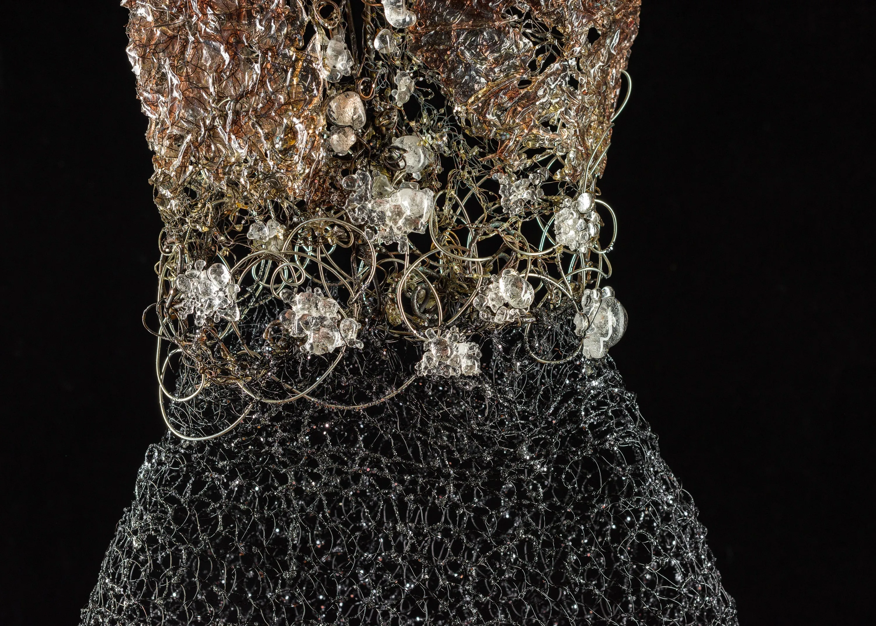 Corset Bodice Wire Dress Sculpture ~ Stella Nox Dress (Dark Star Dress)