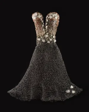 Corset Bodice Wire Dress Sculpture ~ Stella Nox Dress (Dark Star Dress)