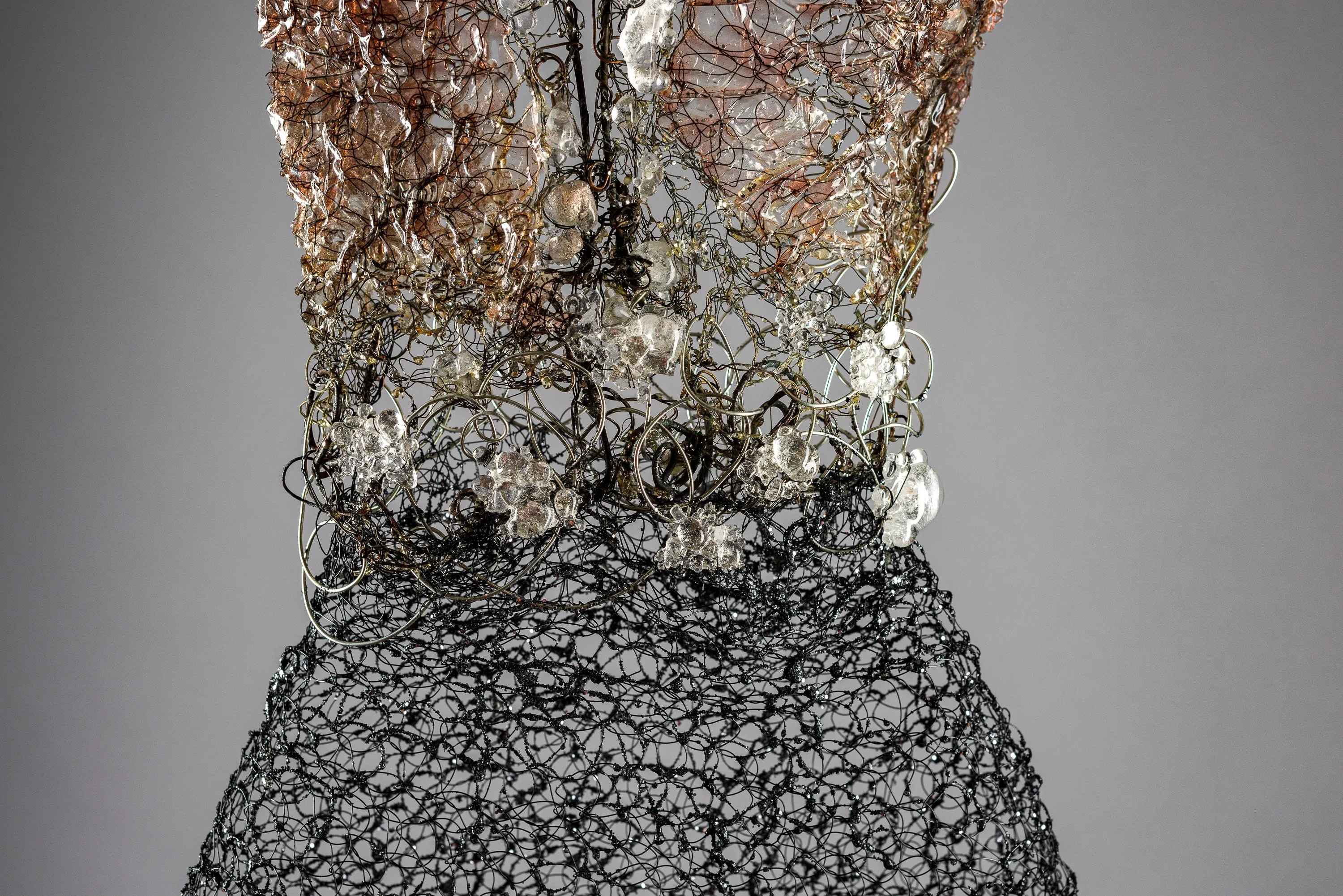 Corset Bodice Wire Dress Sculpture ~ Stella Nox Dress (Dark Star Dress)