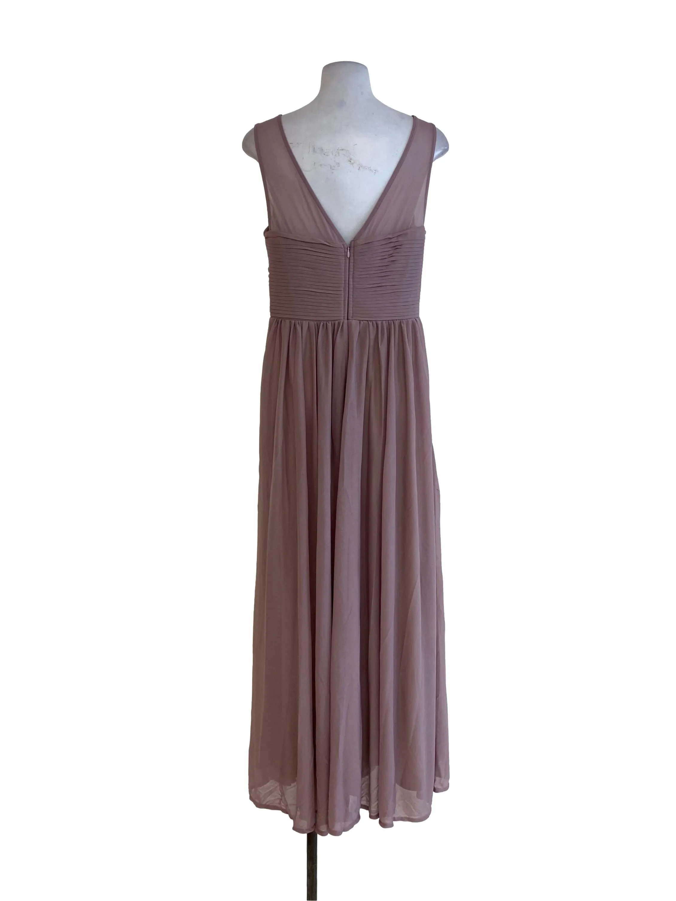 Crepe Half Pleated Dress