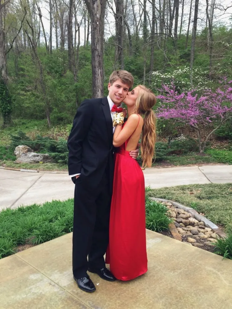 Custom Made A Line V Neck Red Backless Prom Dress, Red Backless Formal Dress, Graduation Dress