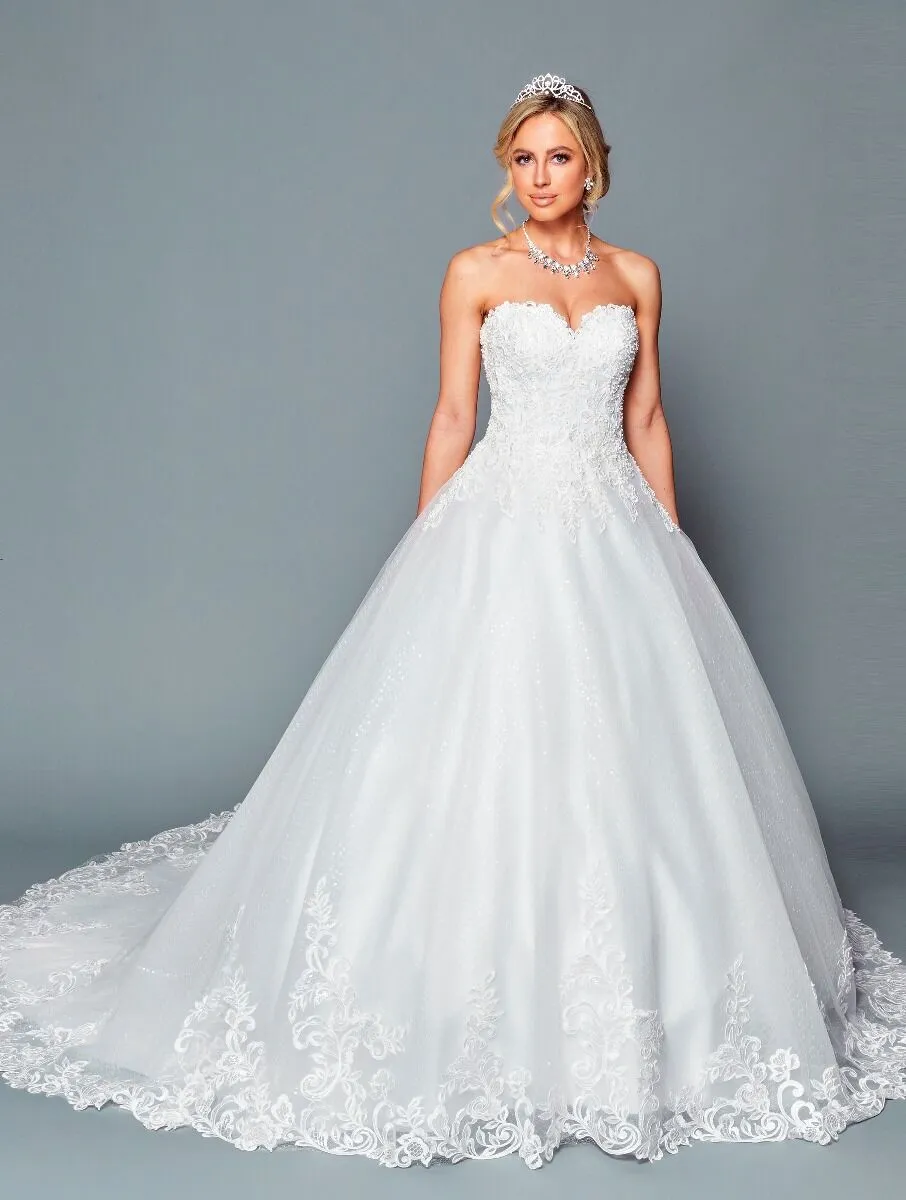 DeKlaire Bridal 449 A-Line Ball Gown Wedding Dress