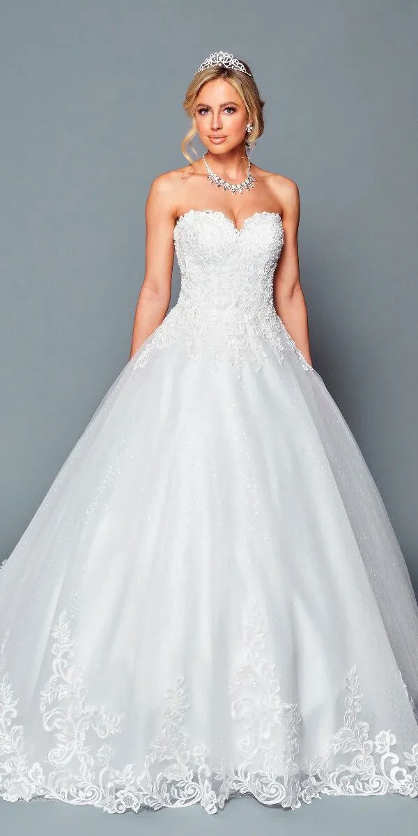 DeKlaire Bridal 449 A-Line Ball Gown Wedding Dress