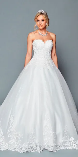 DeKlaire Bridal 449 A-Line Ball Gown Wedding Dress