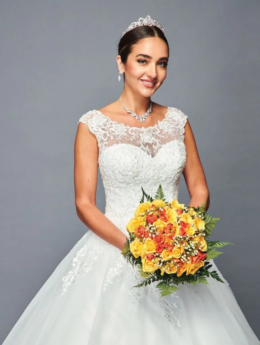 DeKlaire Bridal 463 Floor Length A-Line Ball Wedding Gown
