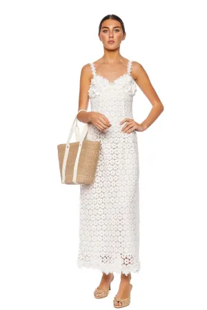 Destin Floral Embroidered Lace Maxi Dress