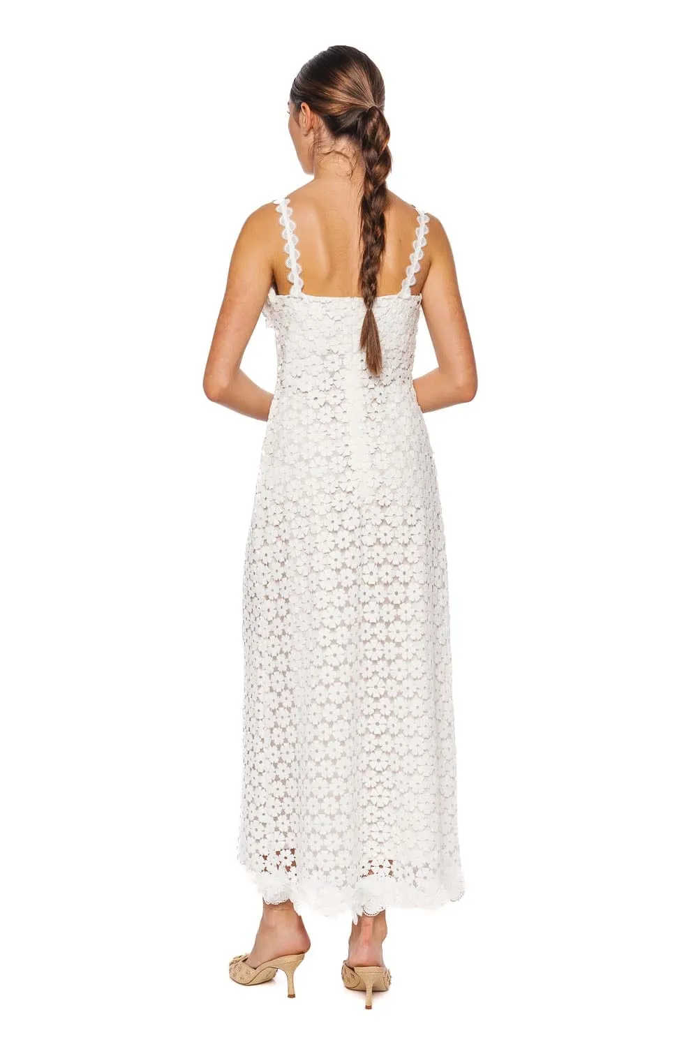 Destin Floral Embroidered Lace Maxi Dress