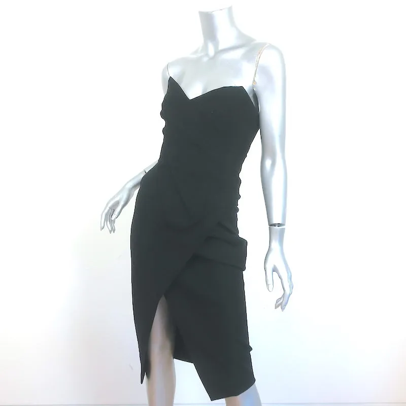 Donna Karan Strapless Pleated Dress Black Size 0